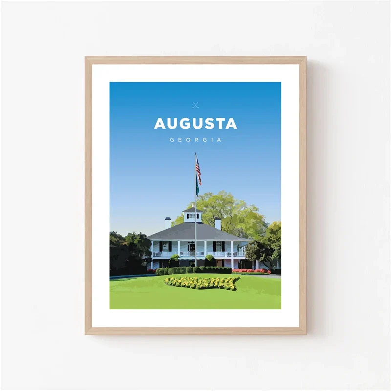 Augusta Clubhouse | Georgia Golf Art