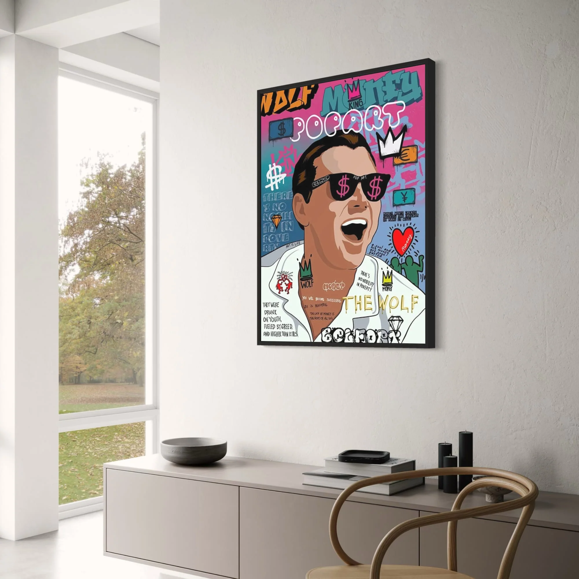 Scarface Mona Lisa | Graffiti Pop Artwork - Image 3