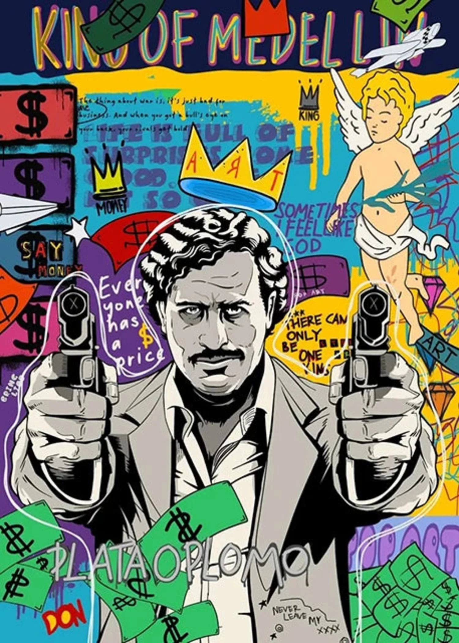 Scarface Graffiti Pop Art | Mona Lisa Abstract - Image 4