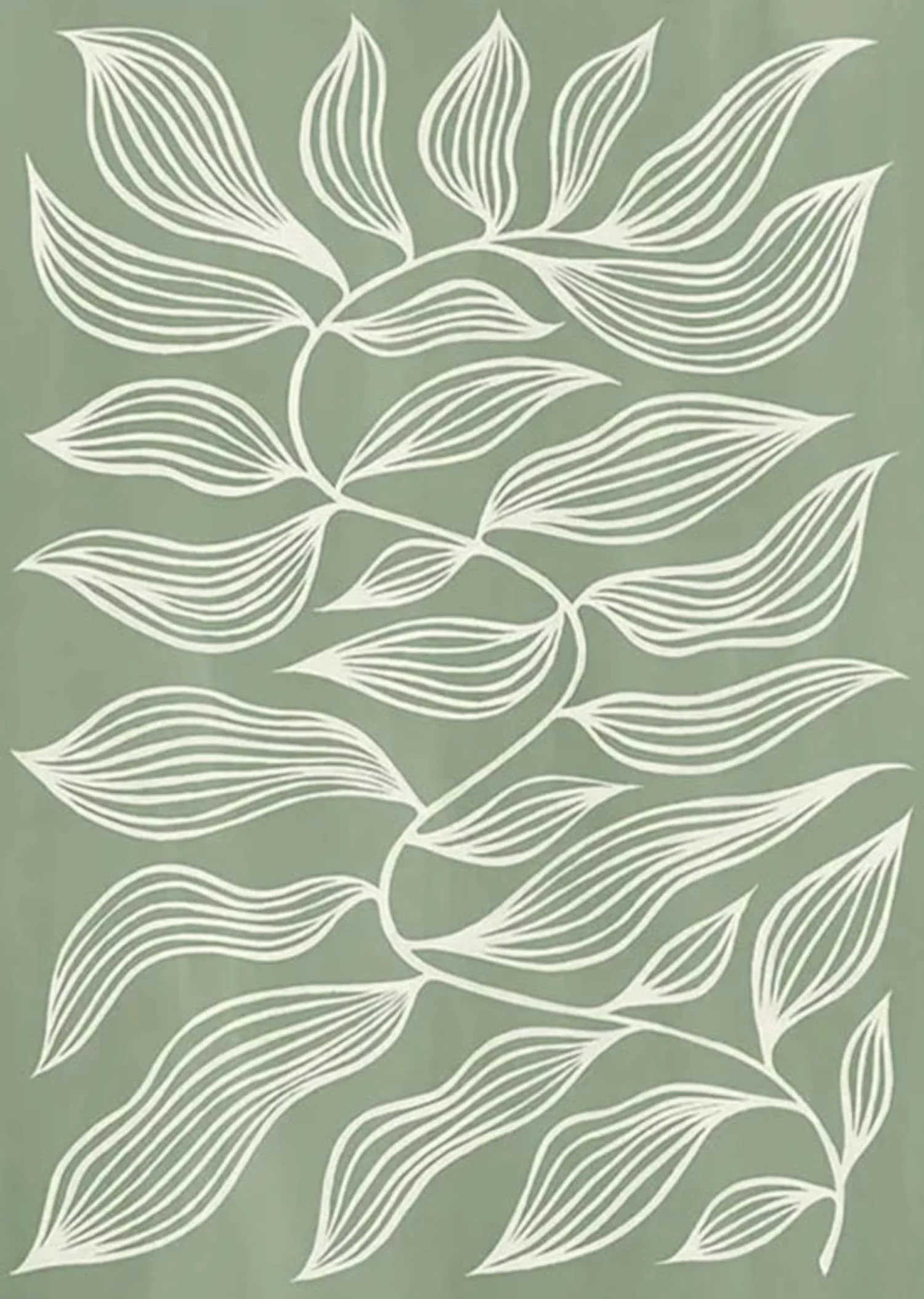 Earthy Geometric | Abstract Green Shapes | Modern Decor - Image 4