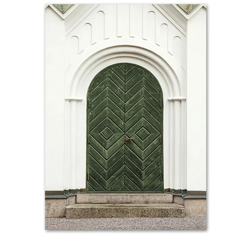 Green Doorway | Tranquil Architectural Design