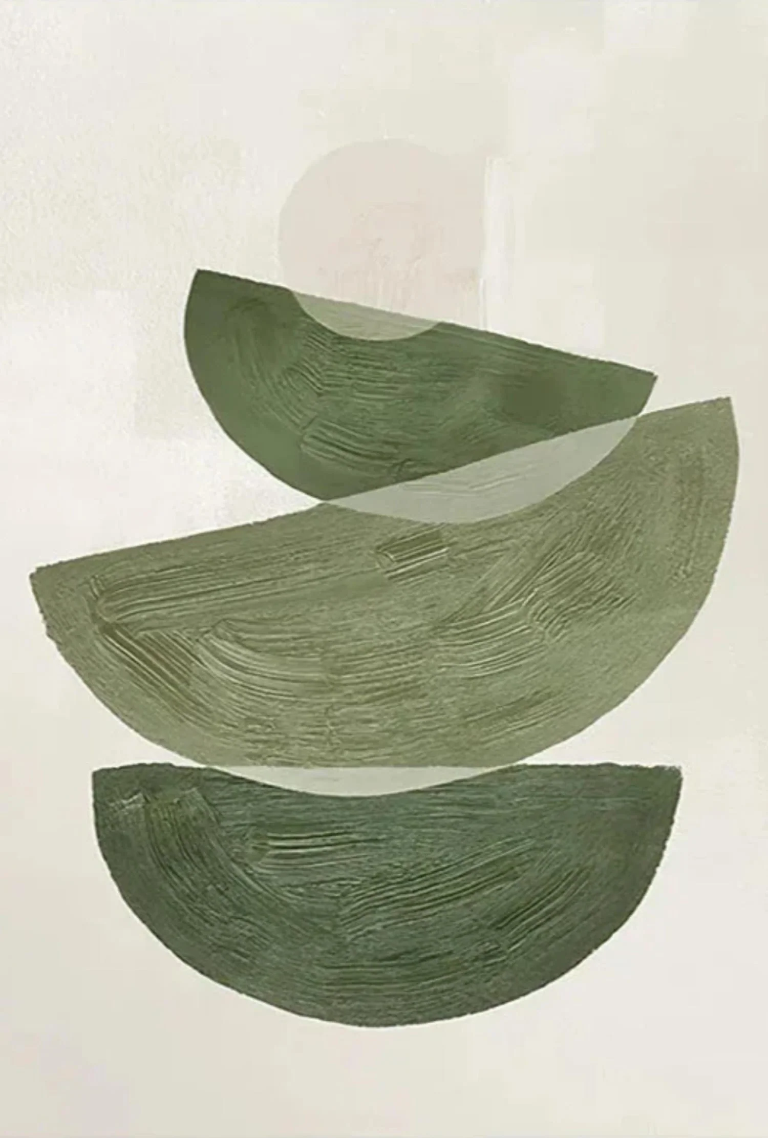 Geometric Greens | Modern Abstract | Nature Inspired - Image 4