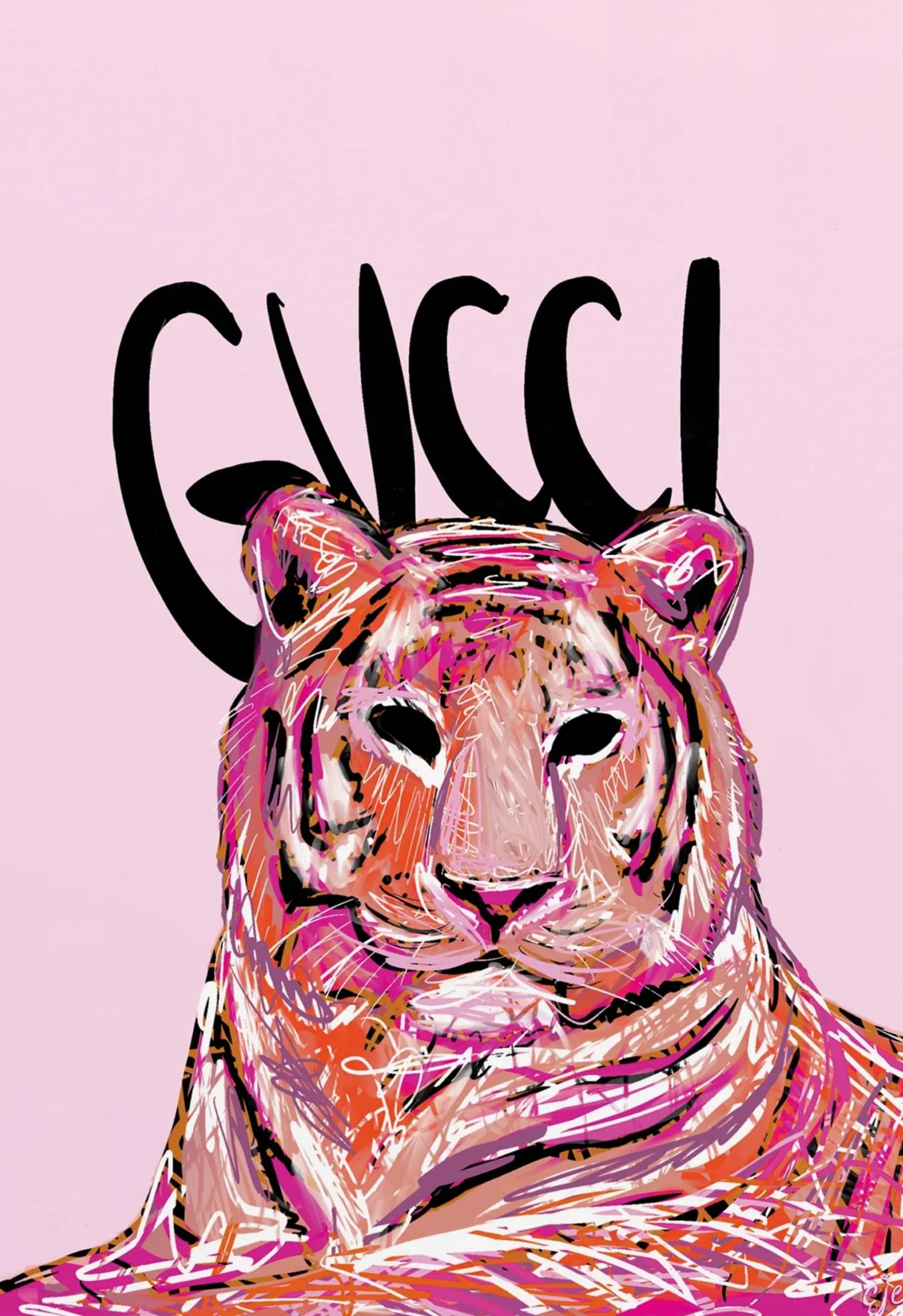 Gucci Tiger | Wildlife Fashion Illustration - Image 4