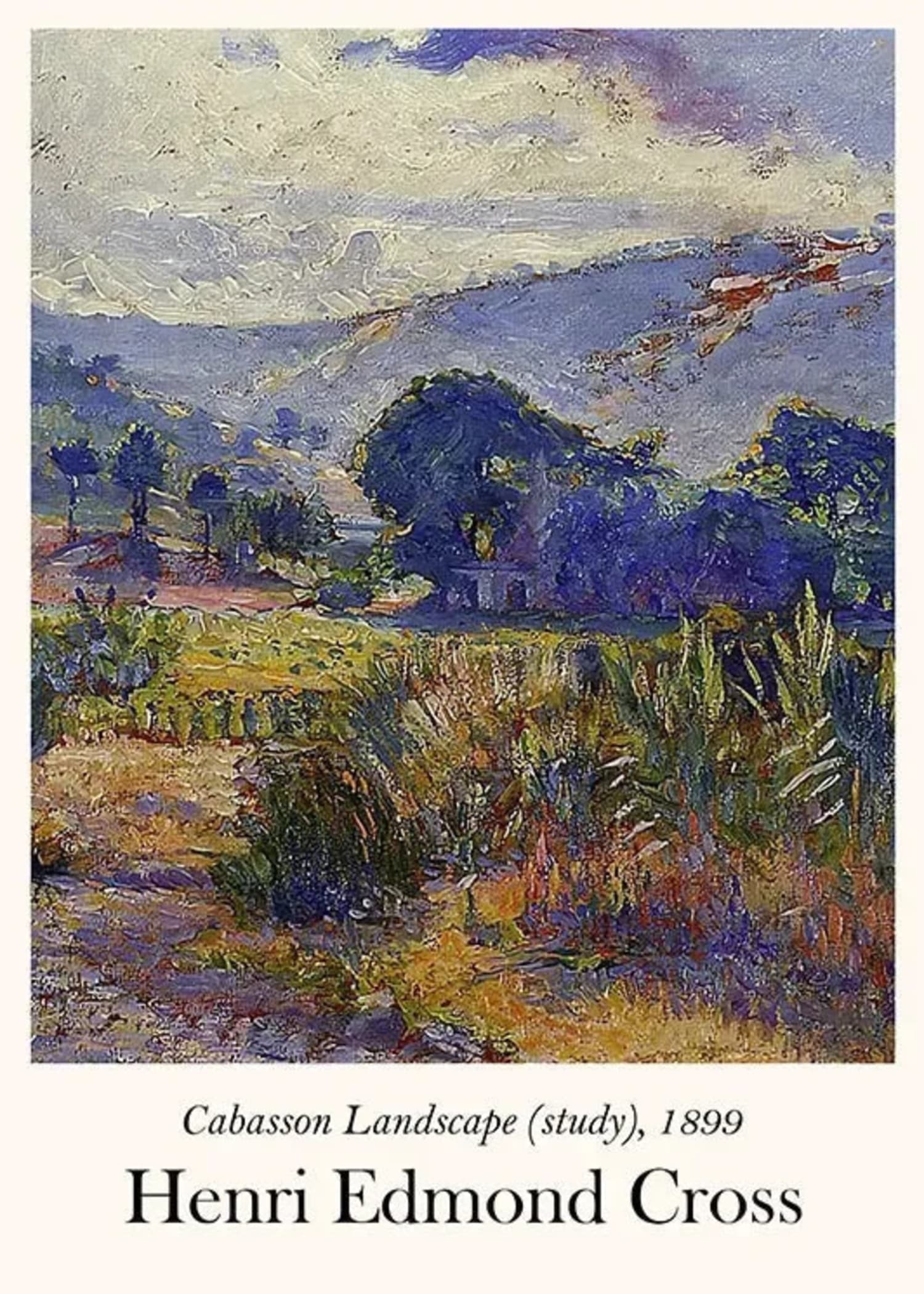 Henri Edmond Cross | Cabasson Landscape | Impressionist 1899 - Image 4