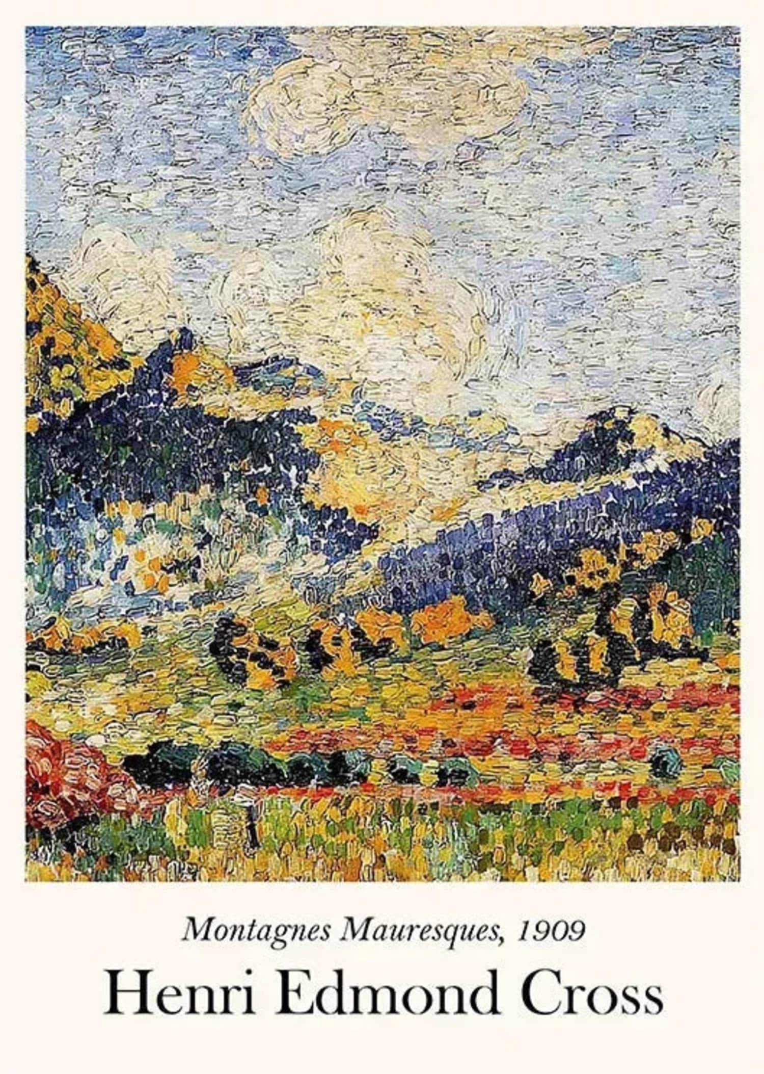 Henri Edmond Cross | Les Petits Montagnes Mauresques Landscape - Image 4