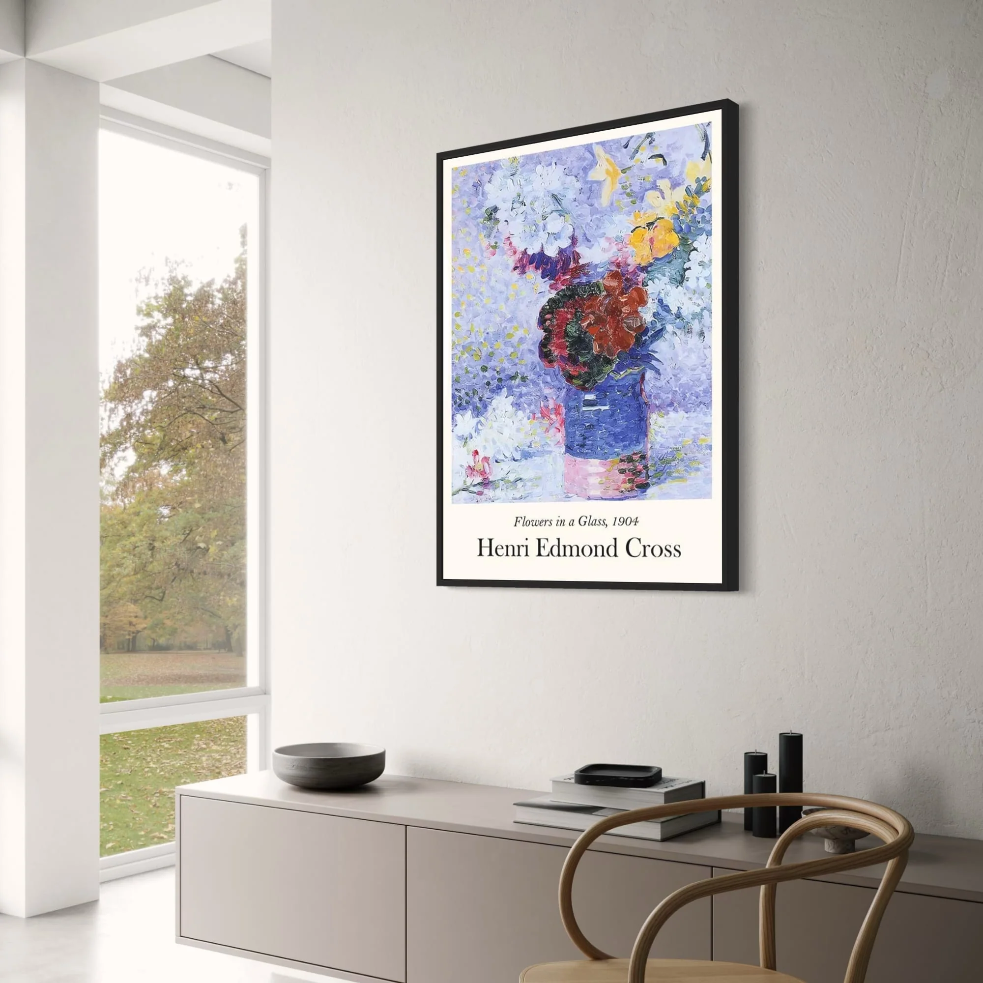 Henri Edmond Cross | Flowers in a Glass | Impressionist Floral - Image 3