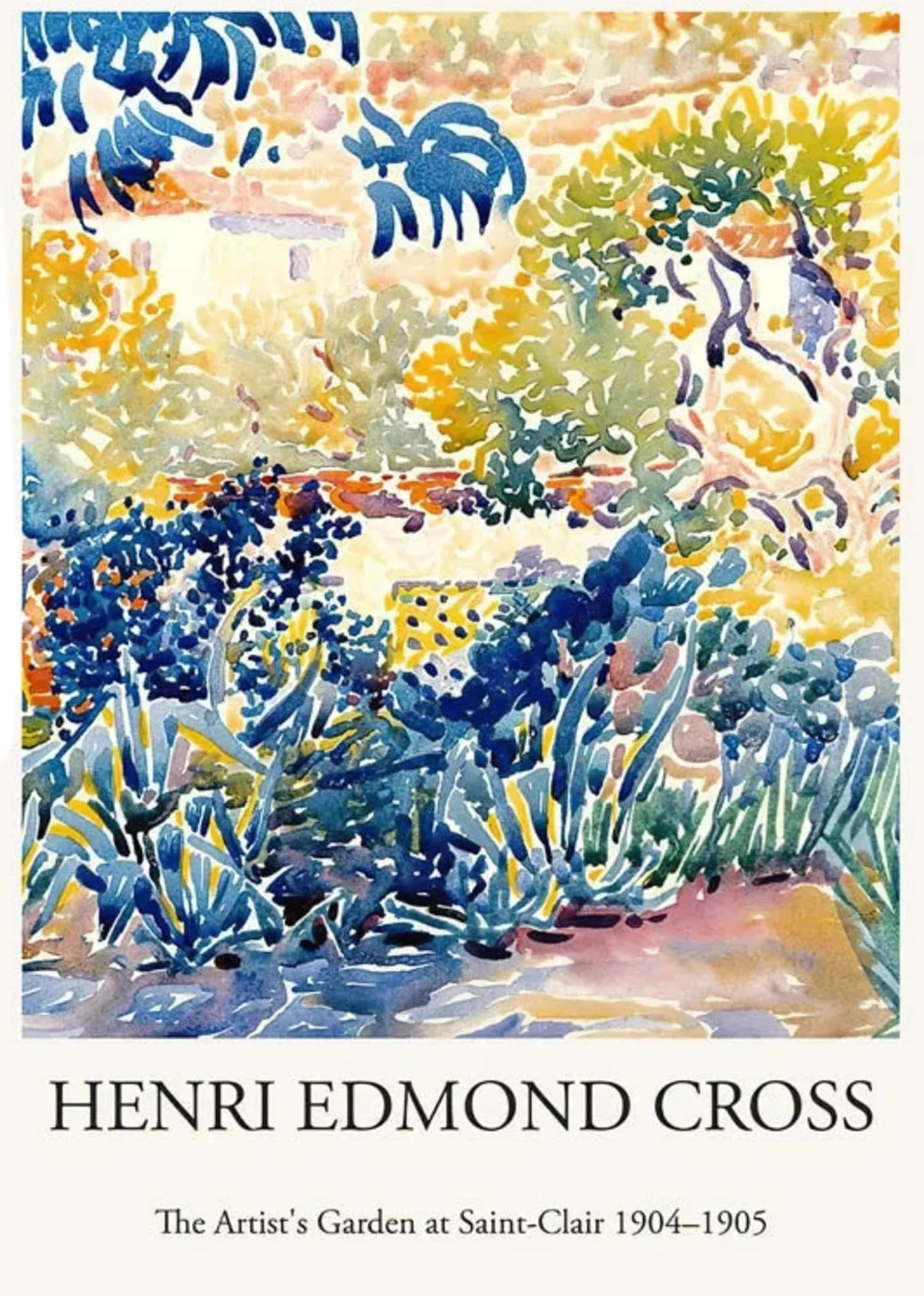 Henri Edmond Cross | The Artist's Garden at Saint-Clair | Impressionist - Image 4