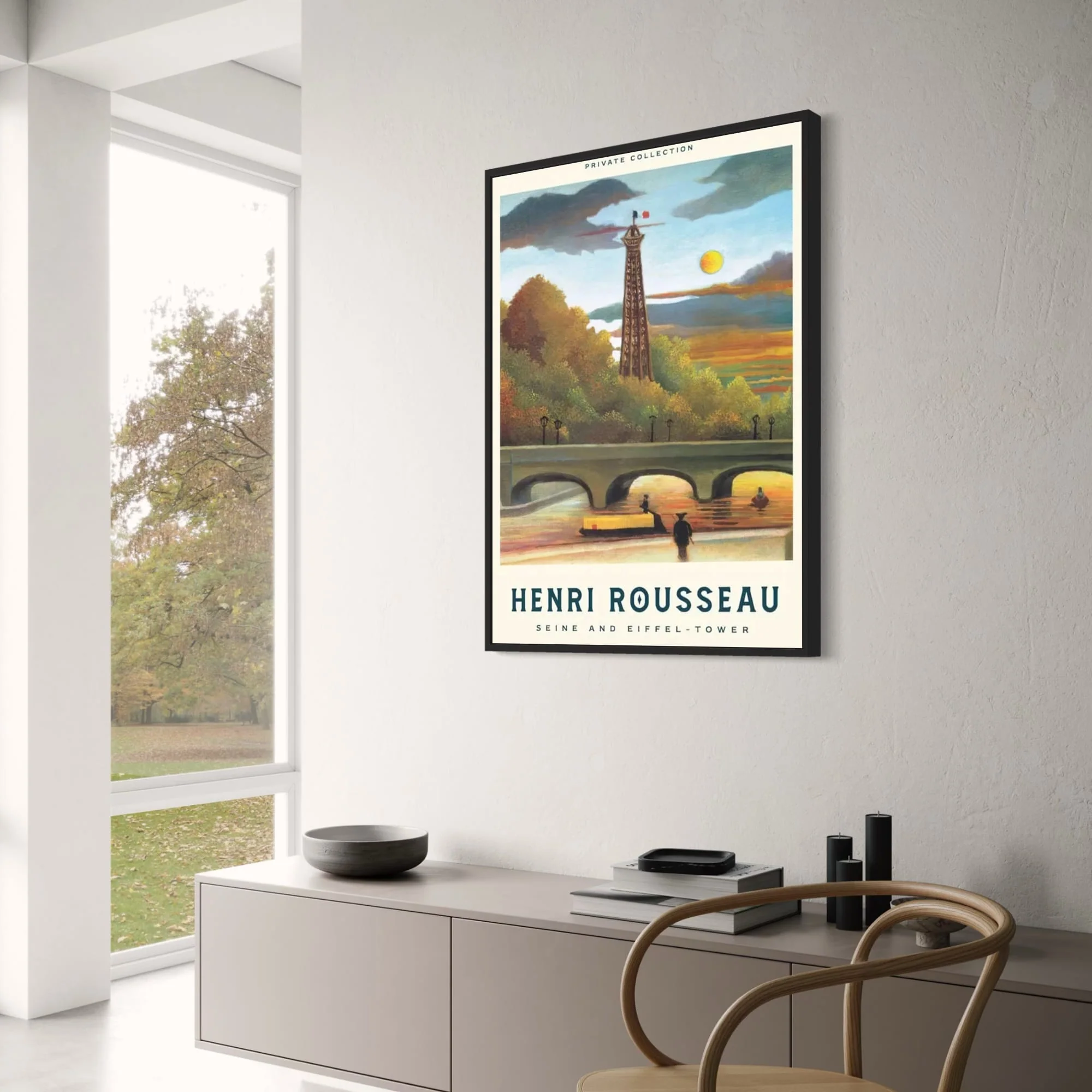 Eiffel Tower by the Seine | Henri Rousseau Scenic Art - Image 3