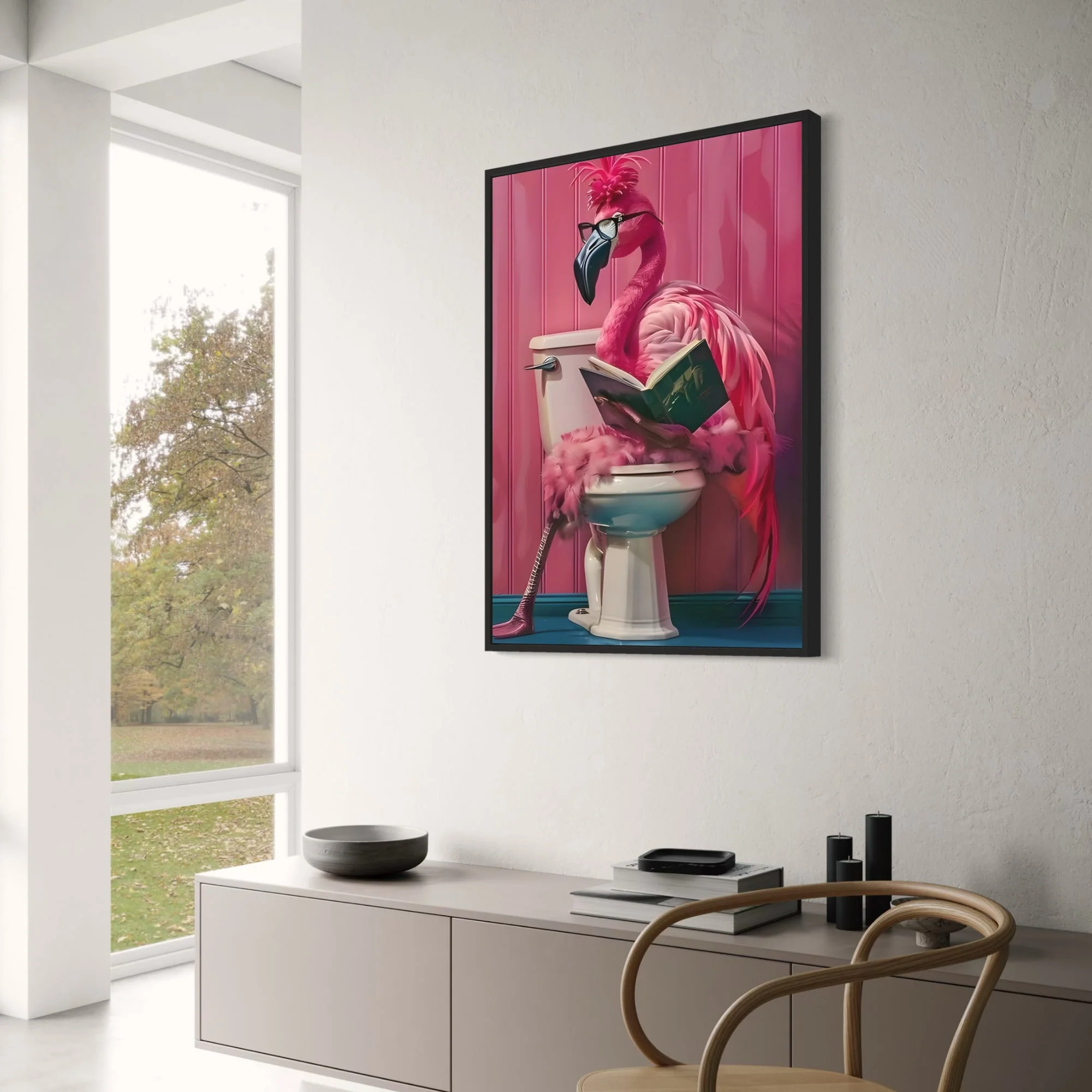 Royal Punk Flamingo with Glasses - Image 3