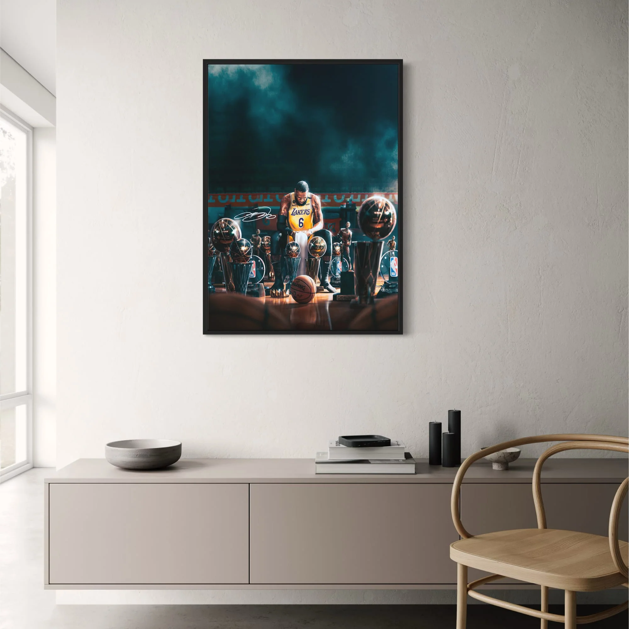 Iconic Athlete | Lakers Jersey | Dynamic Smoke Effect - Image 2