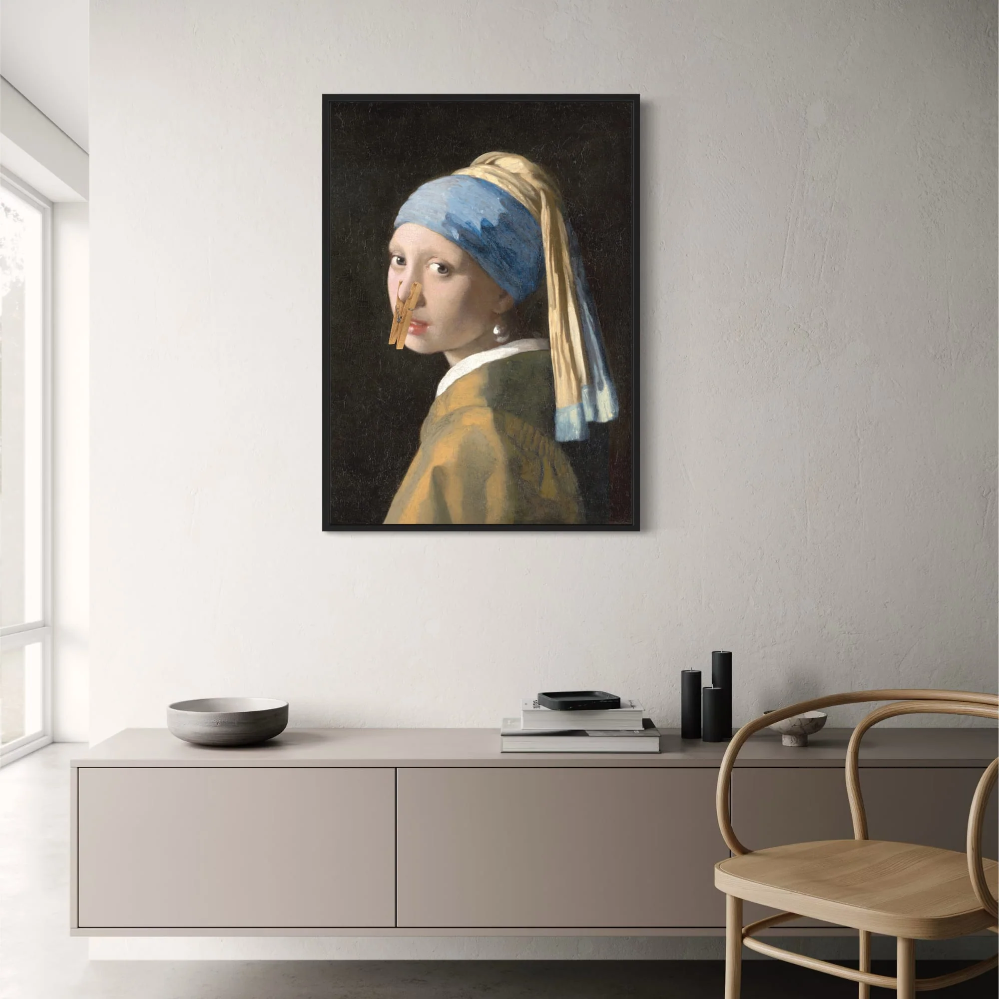 Renaissance Humor with Clothespin | Iconic Parody Art - Image 2