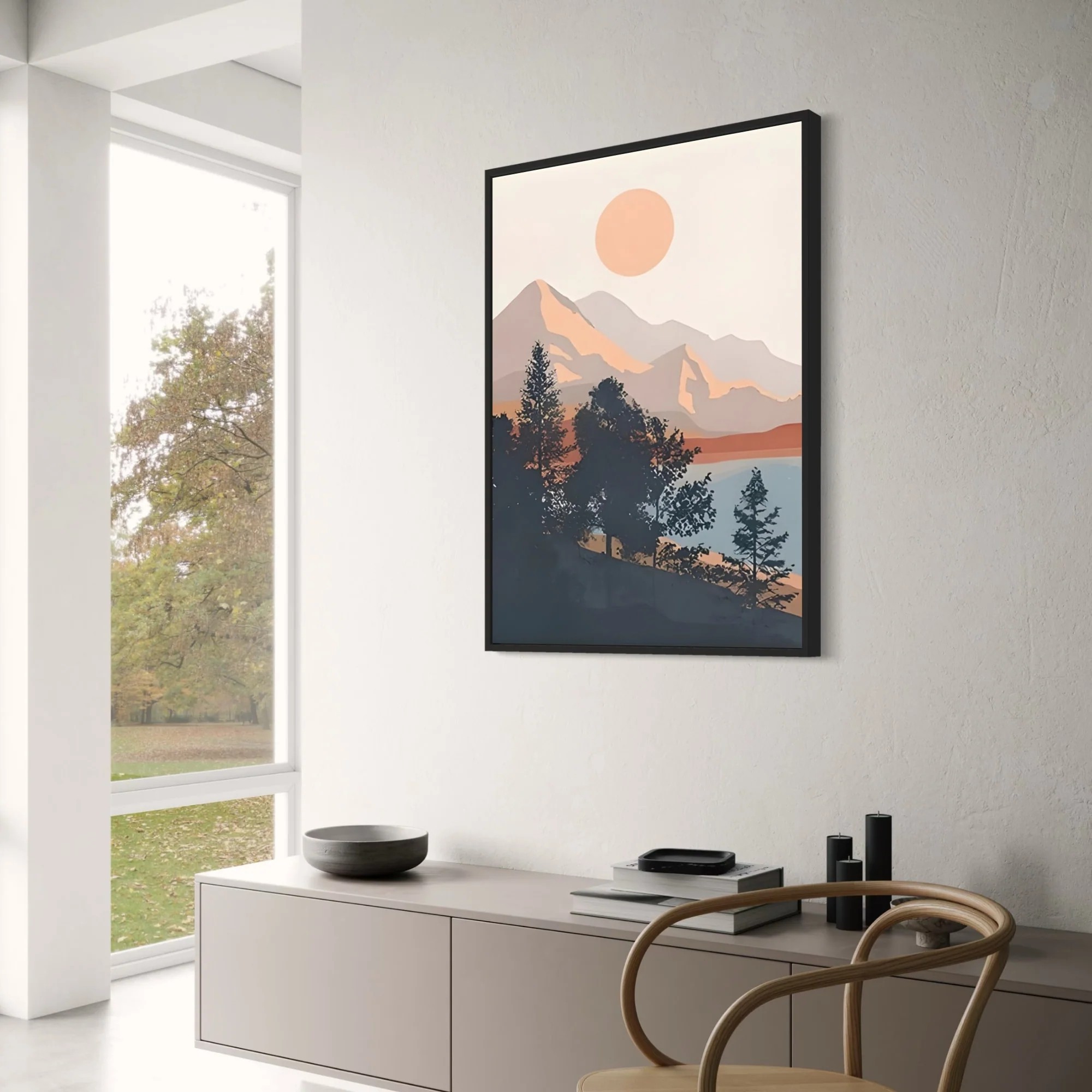 Mountainscape Landscape Duo | Nature Art - Image 3