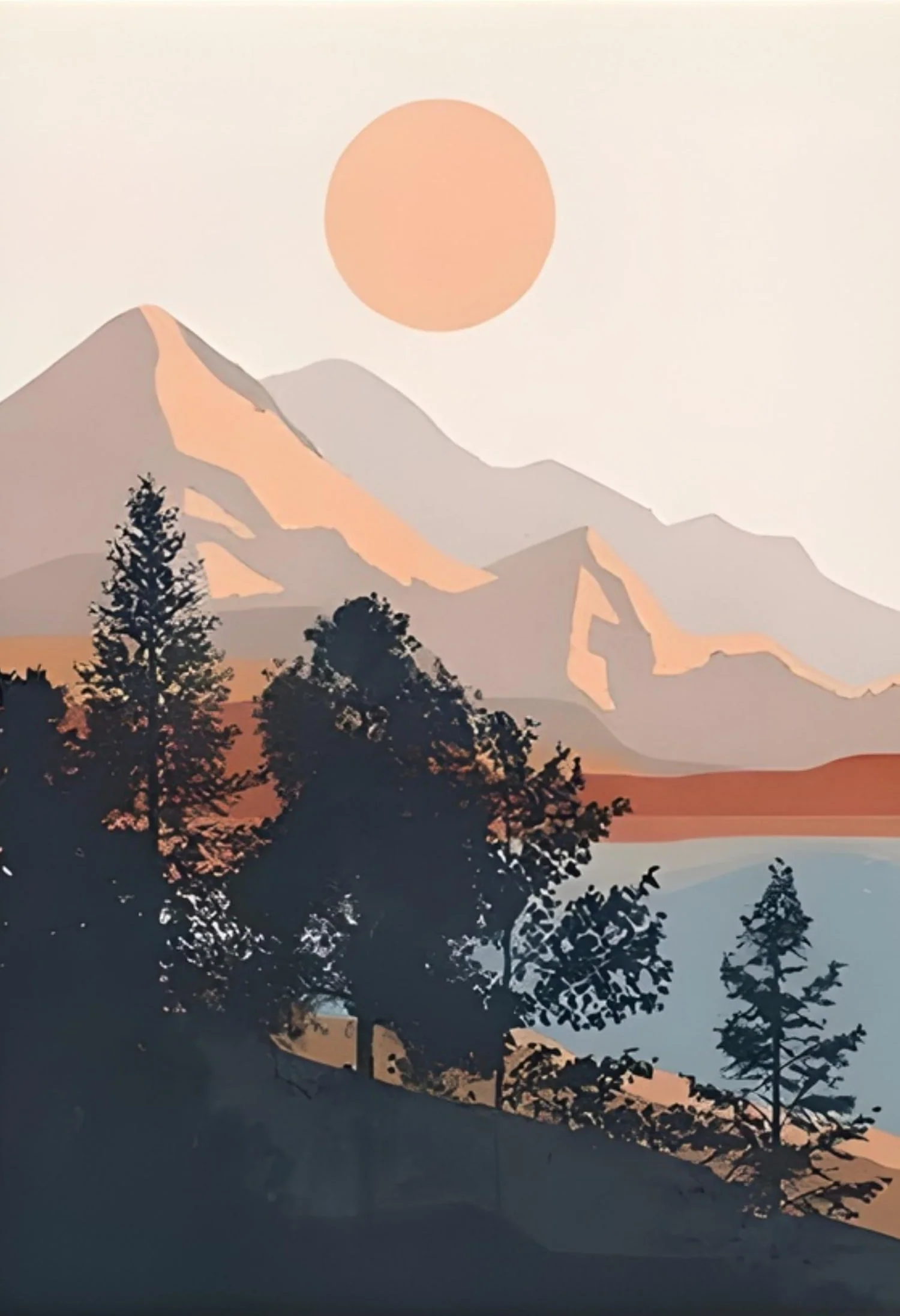 Mountainscape Landscape Duo | Nature Art - Image 4