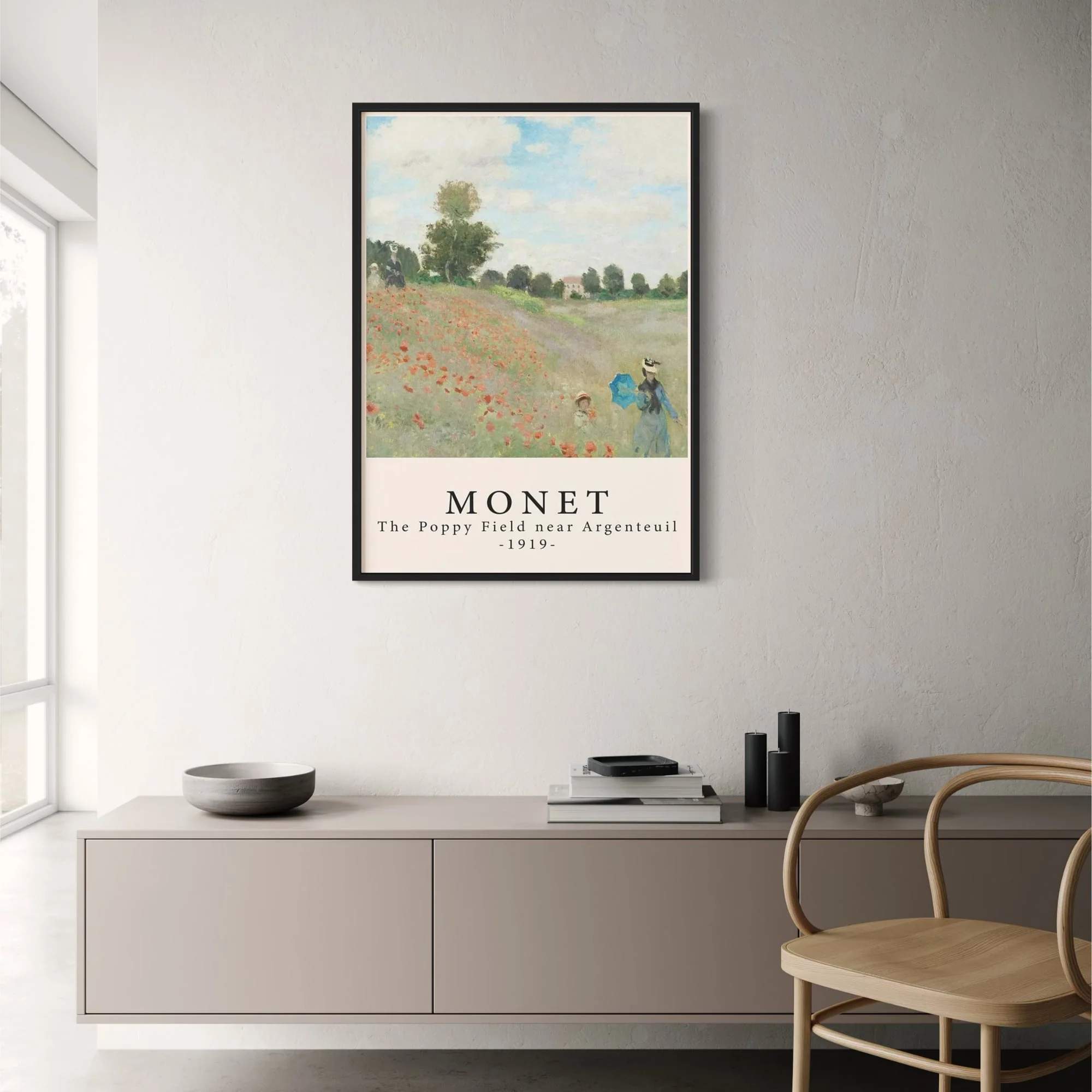 Monet | The Poppy Field near Argenteuil | Impressionist Art - Image 2