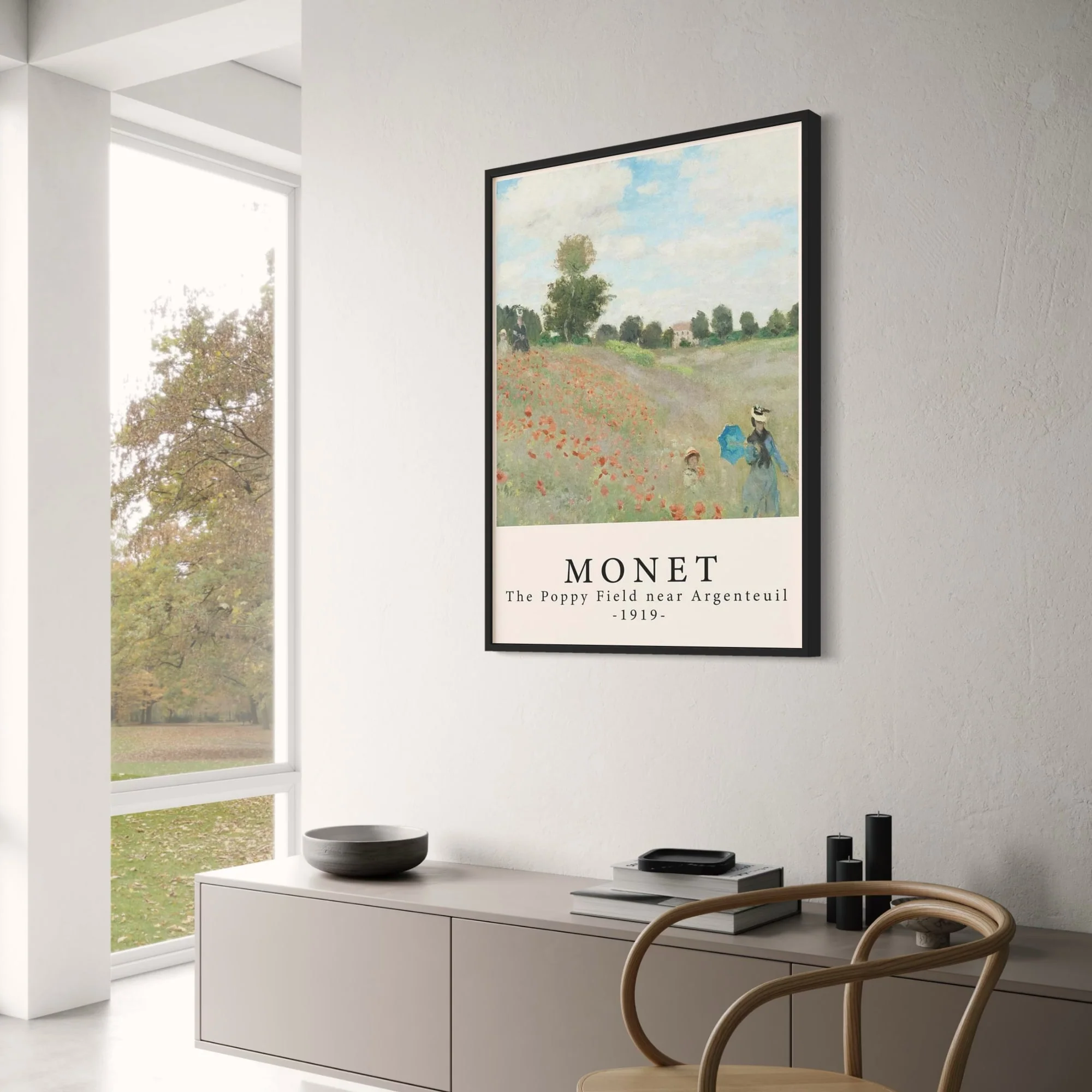 Monet | The Poppy Field near Argenteuil | Impressionist Art - Image 3
