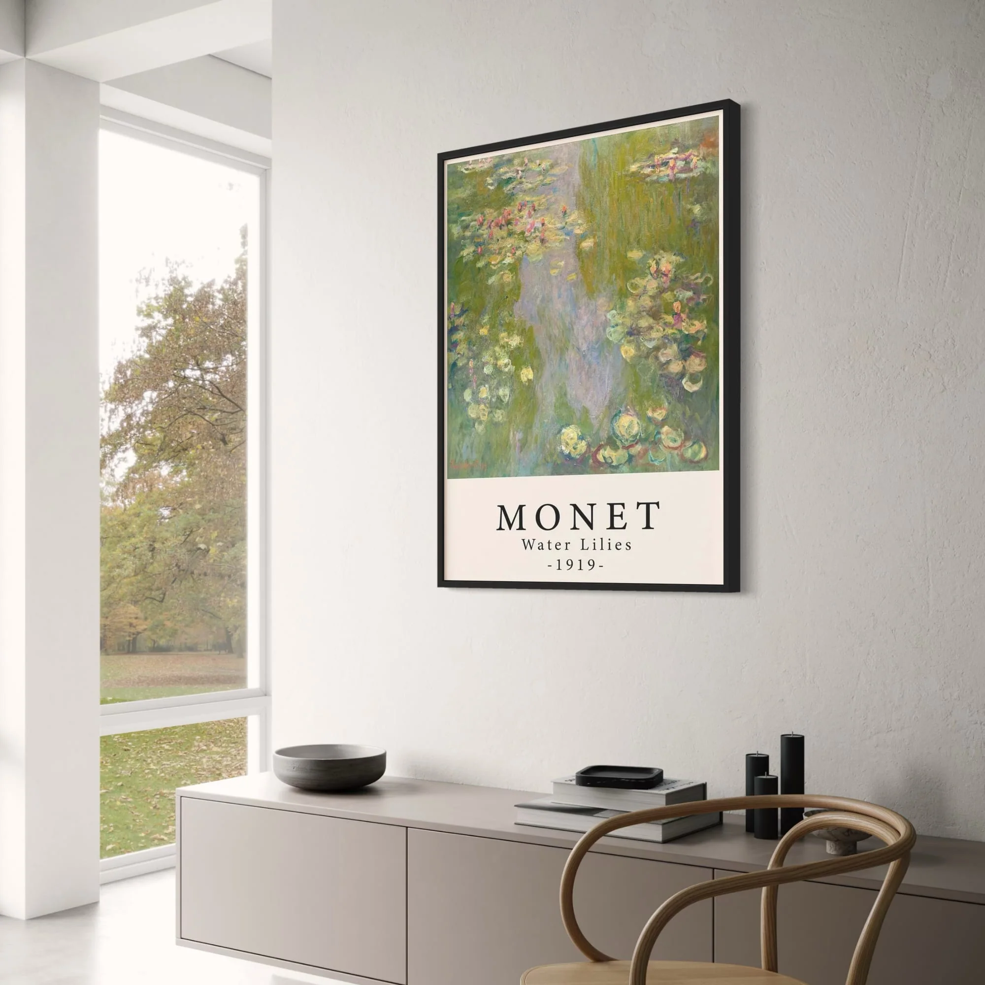 Monet's Water Lilies 1919 | Impressionist Art - Image 3