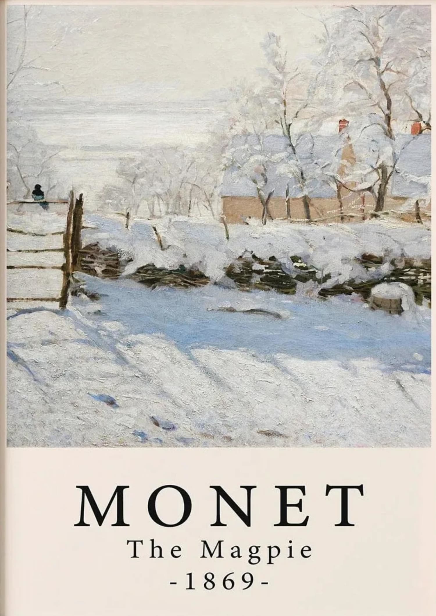 Claude Monet | The Magpie 1869 | Masterpiece Series - Image 4