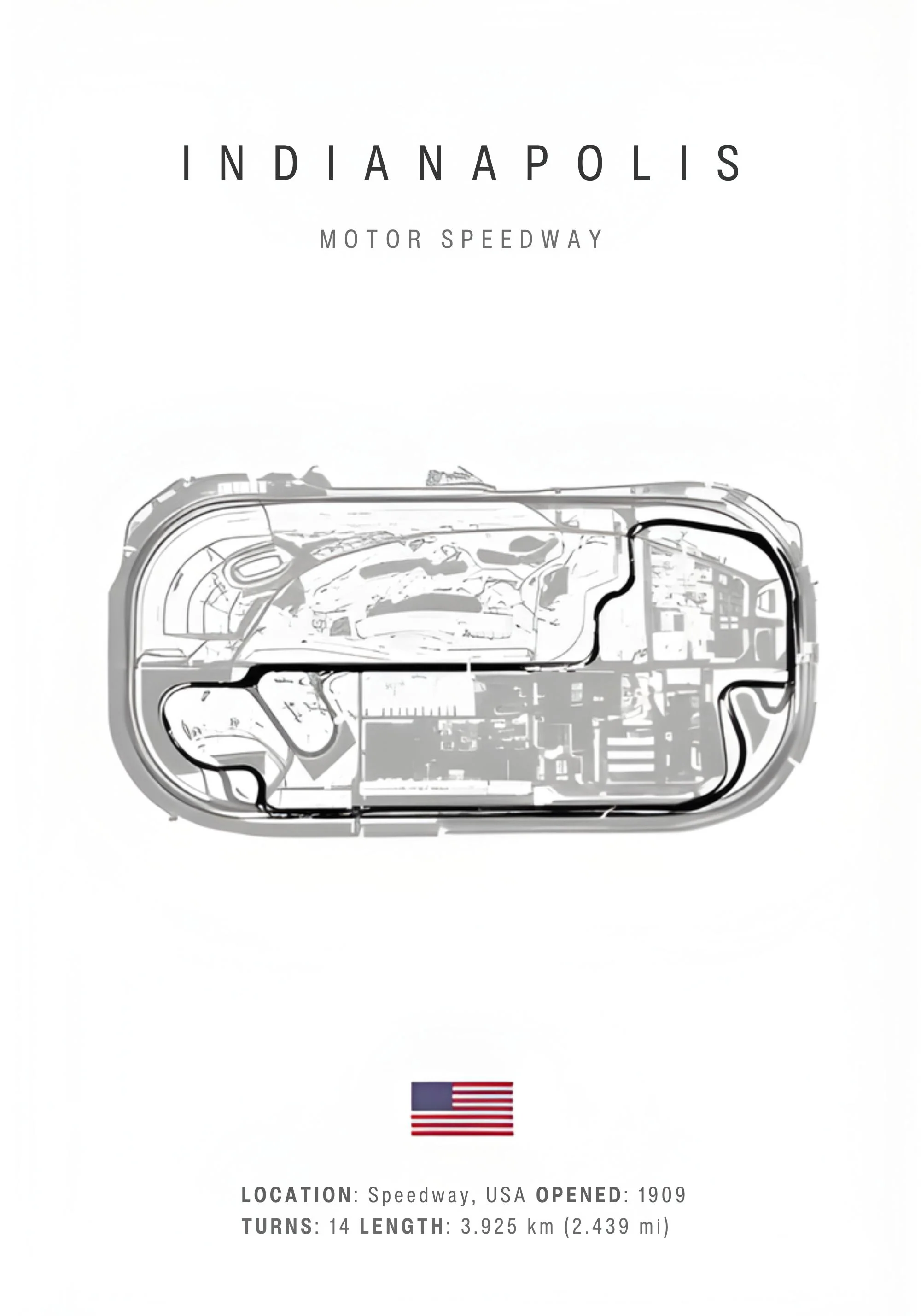 Indianapolis F1 Track Layout - Image 2