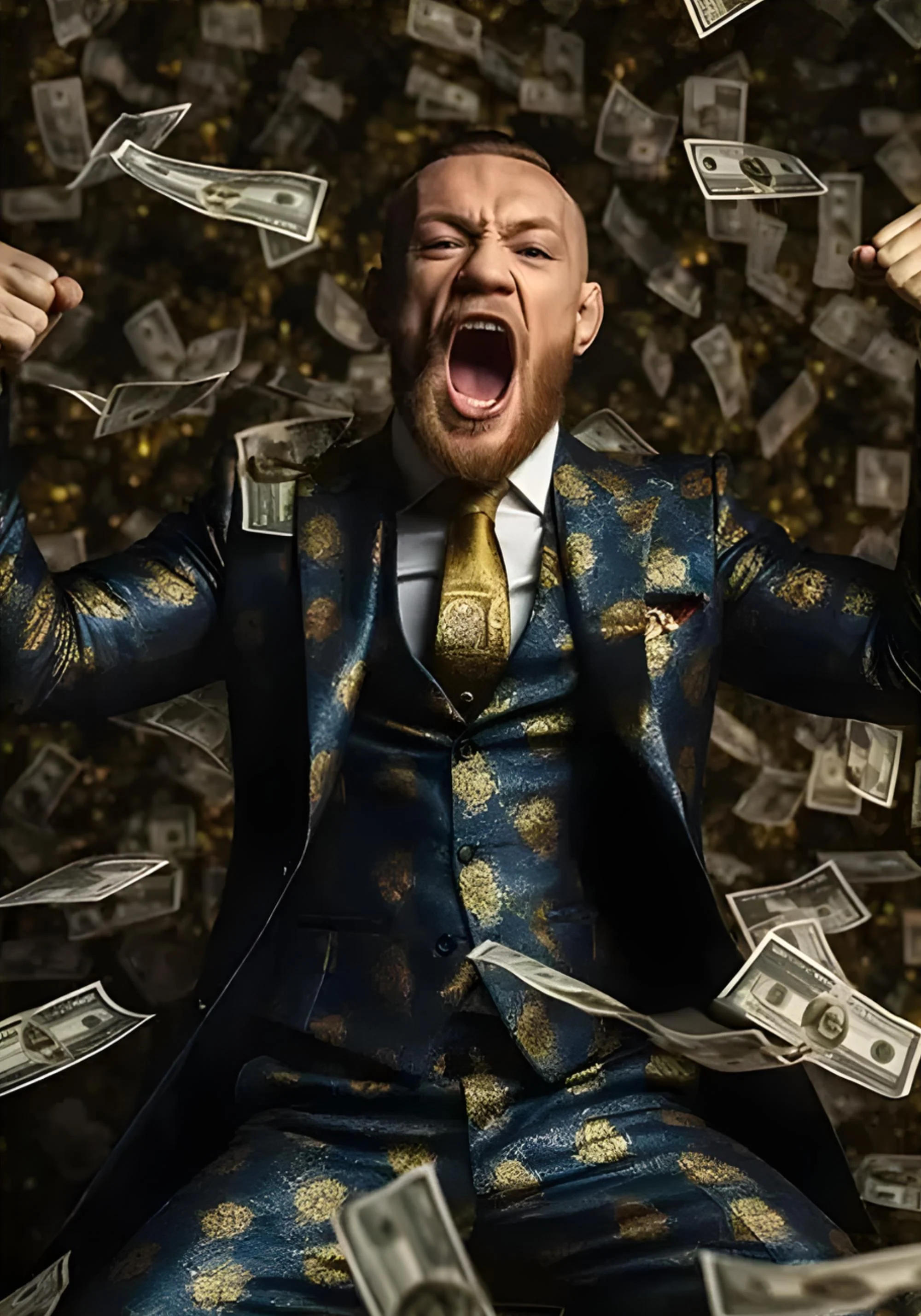 Conor McGregor | Inspirational UFC Art | Raining Money Theme - Image 2