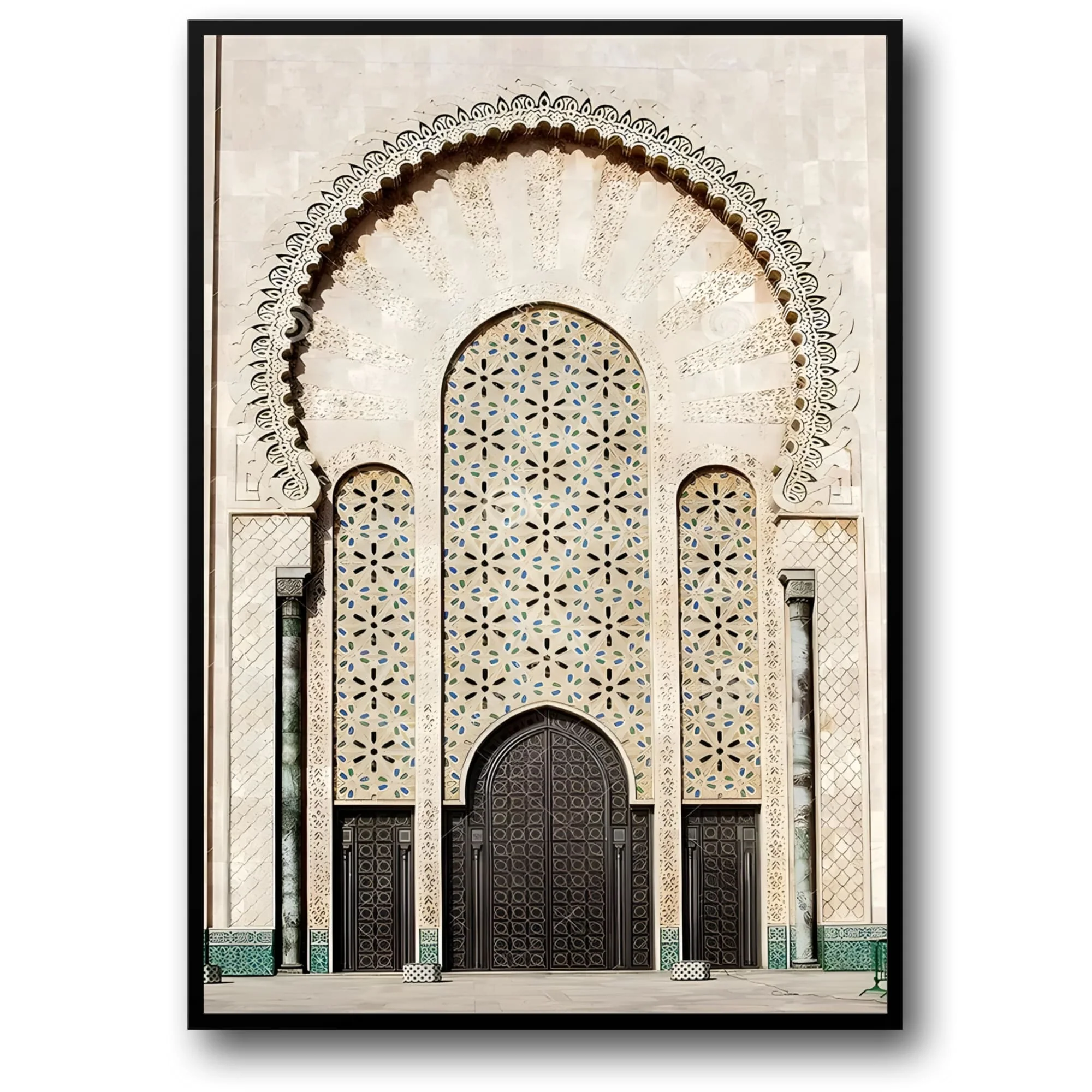 Majestic Mosque Portal | Islamic Architecture Art