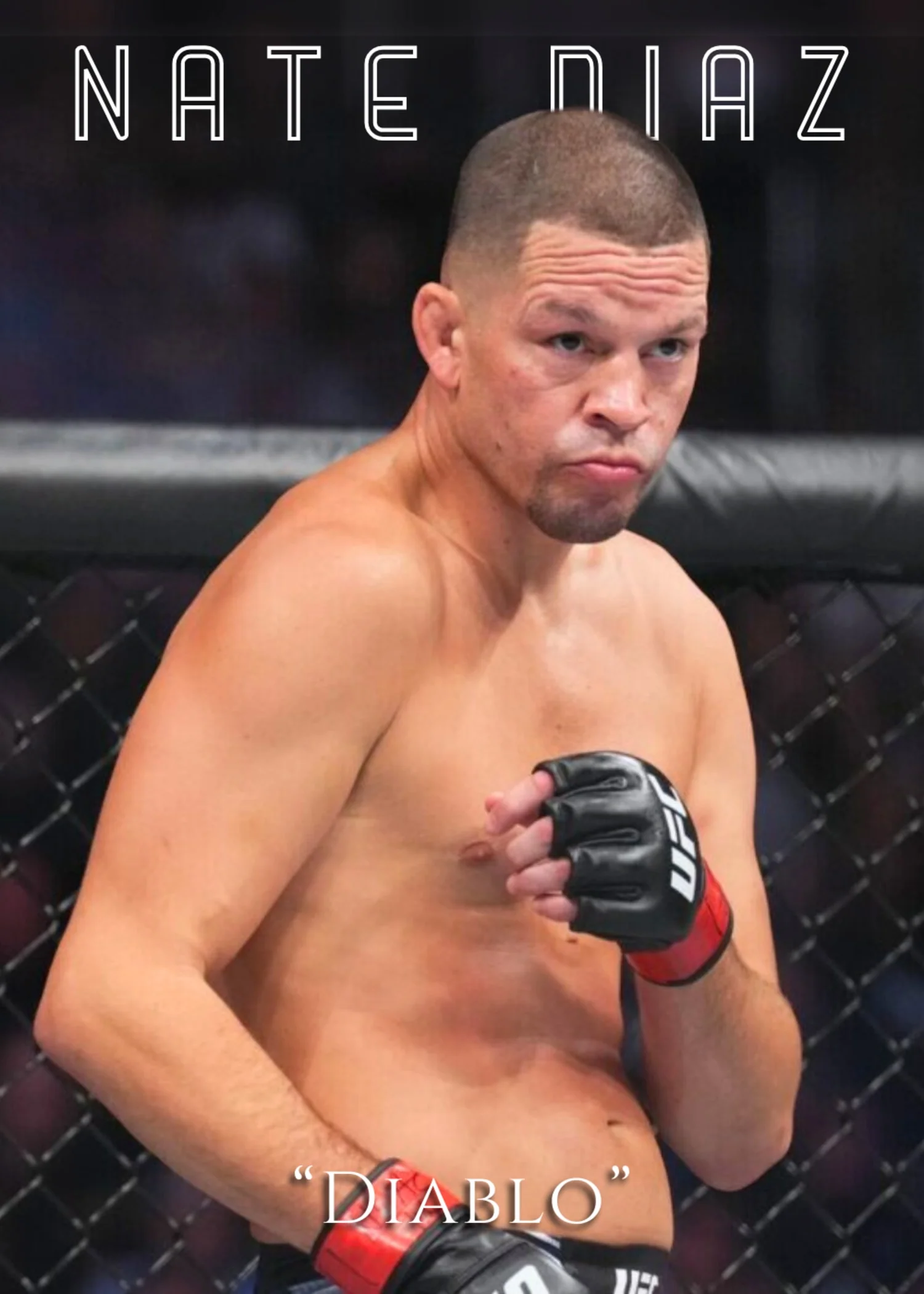 Nate Diaz 'Diablo' UFC Art - Image 4