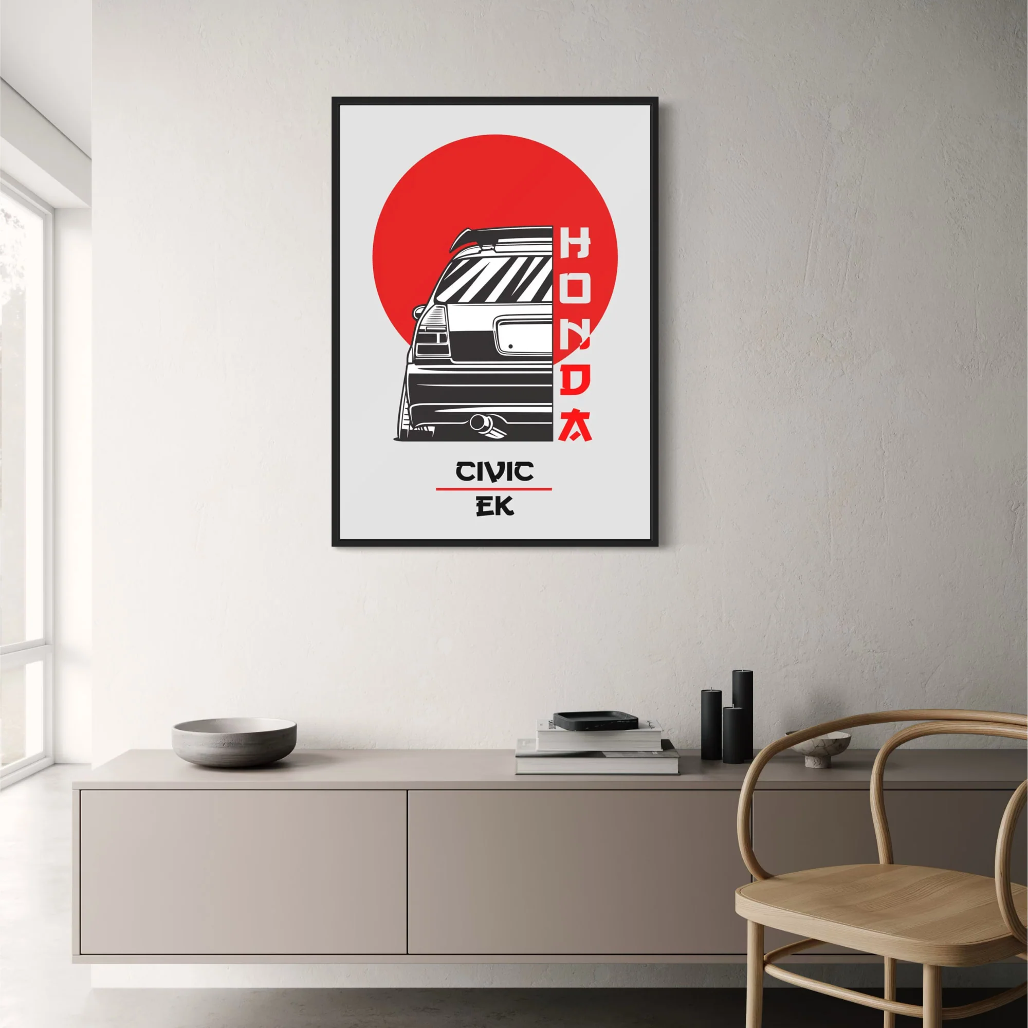 Honda Civic EK | Japanese Car Art - Image 2