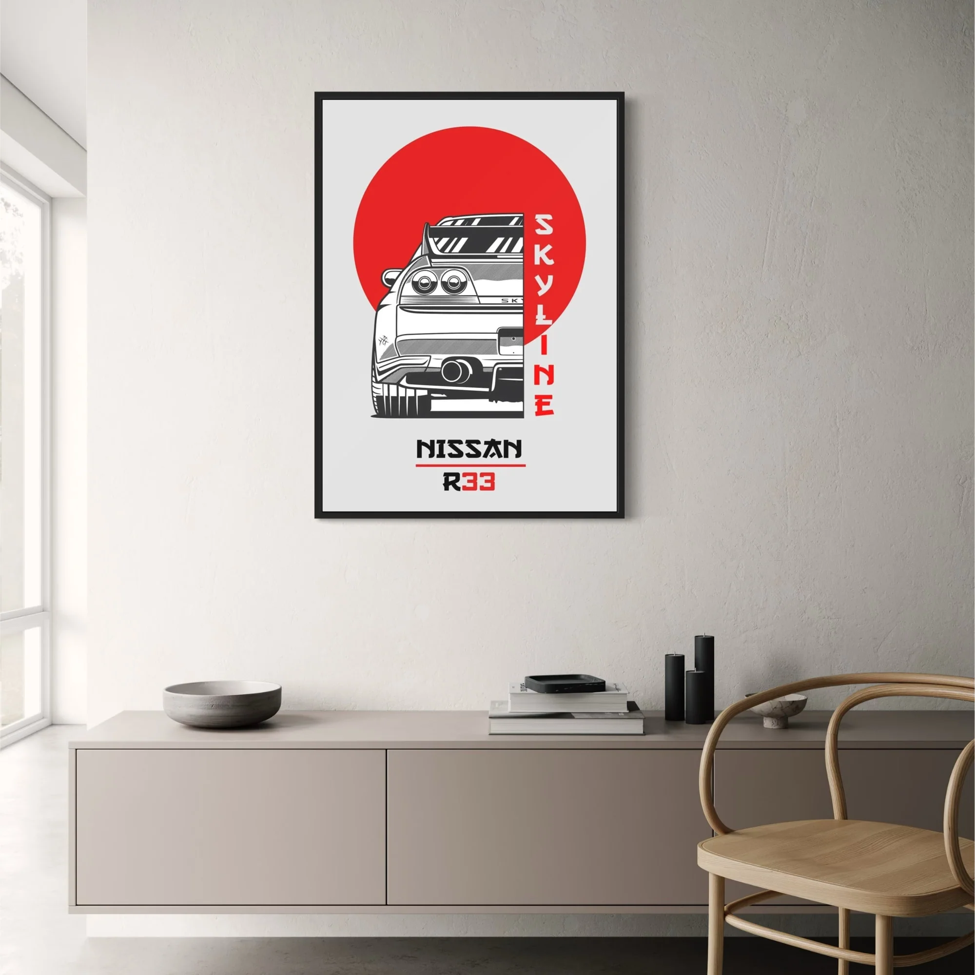Nissan Skyline R33 | Japanese Car Art - Image 2