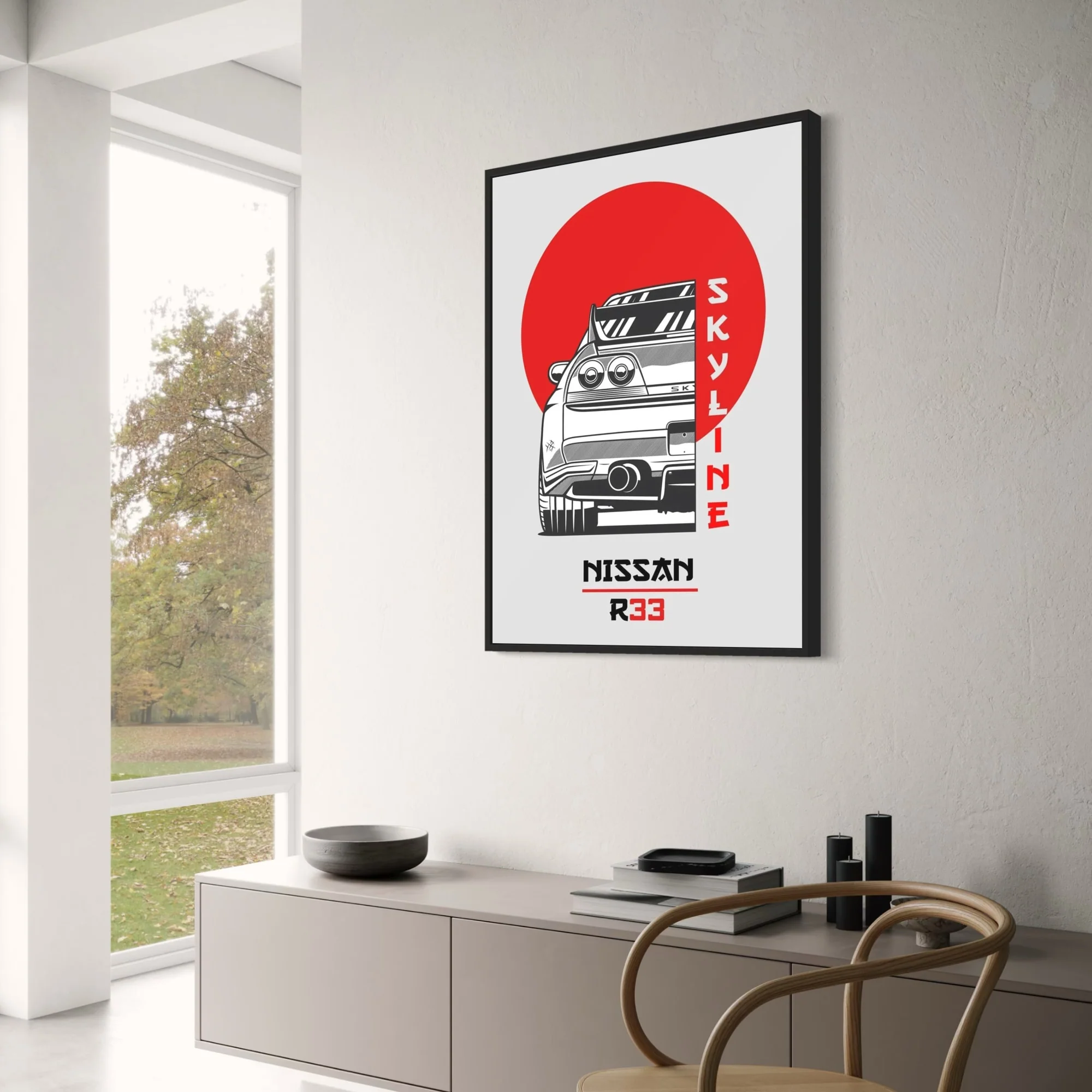Nissan Skyline R33 | Japanese Car Art - Image 3