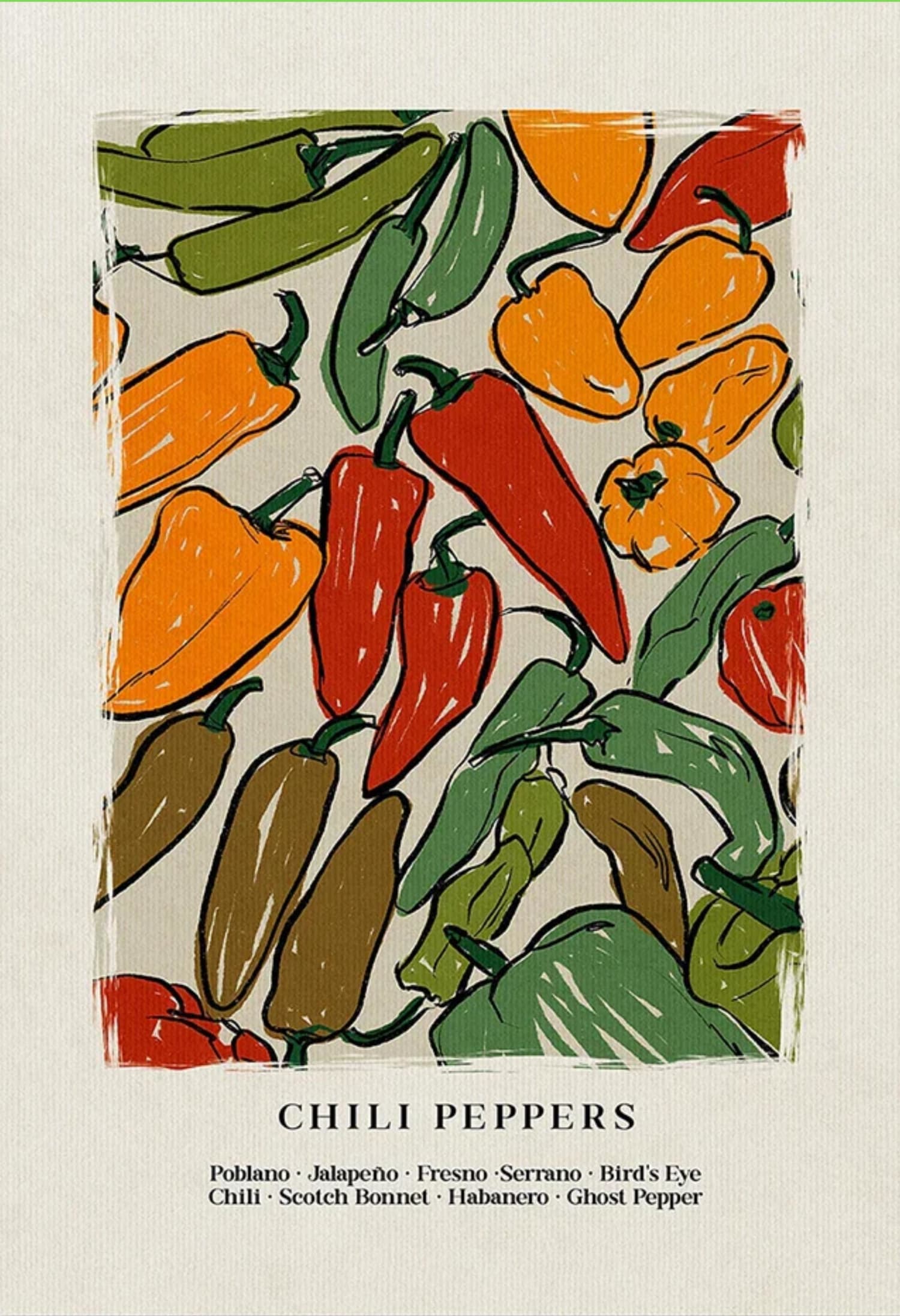 Japanese Hot Chilli | Vibrant Red | Contemporary Decor - Image 4