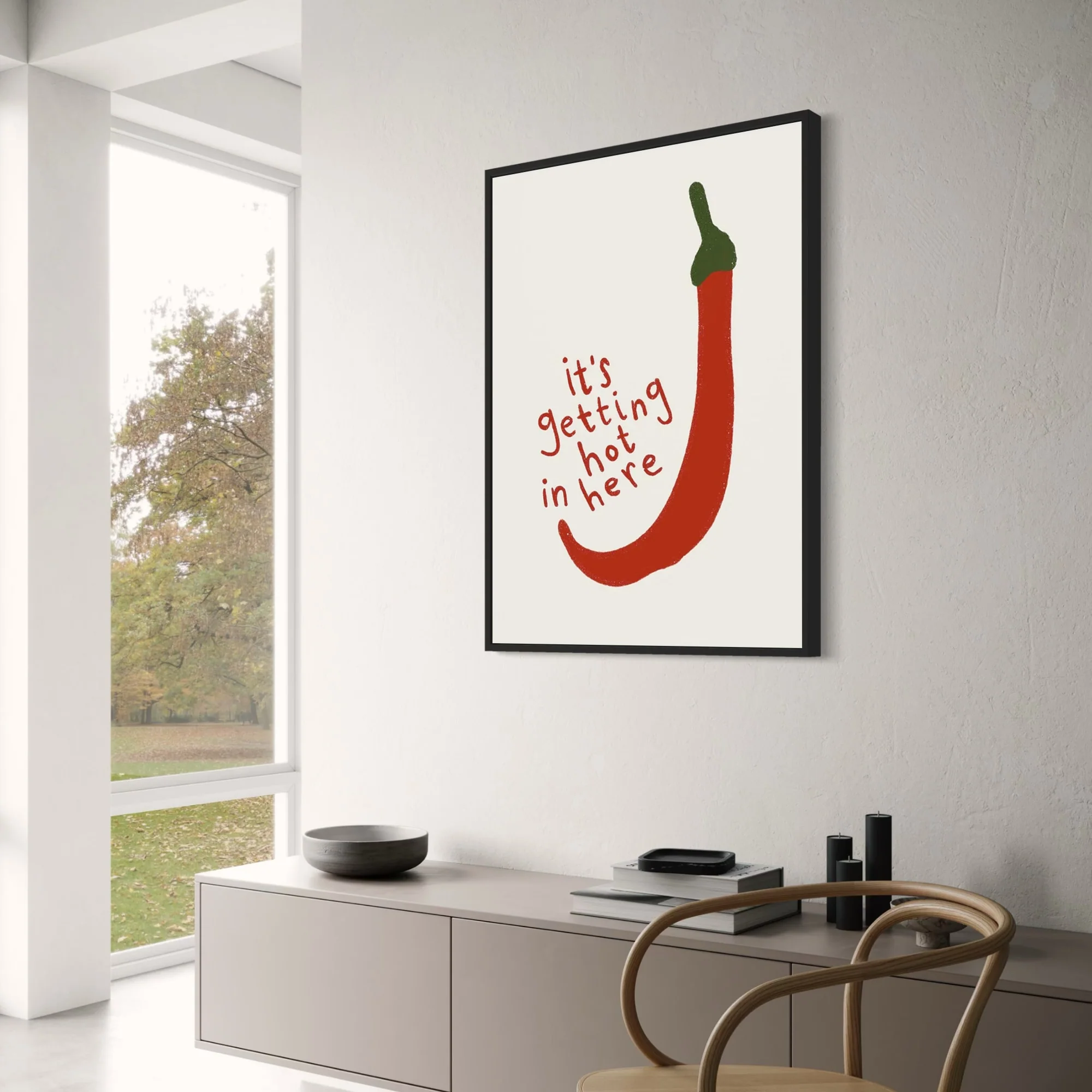 Japanese Hot Chilli Pepper | Vibrant Kitchen Decor - Image 3