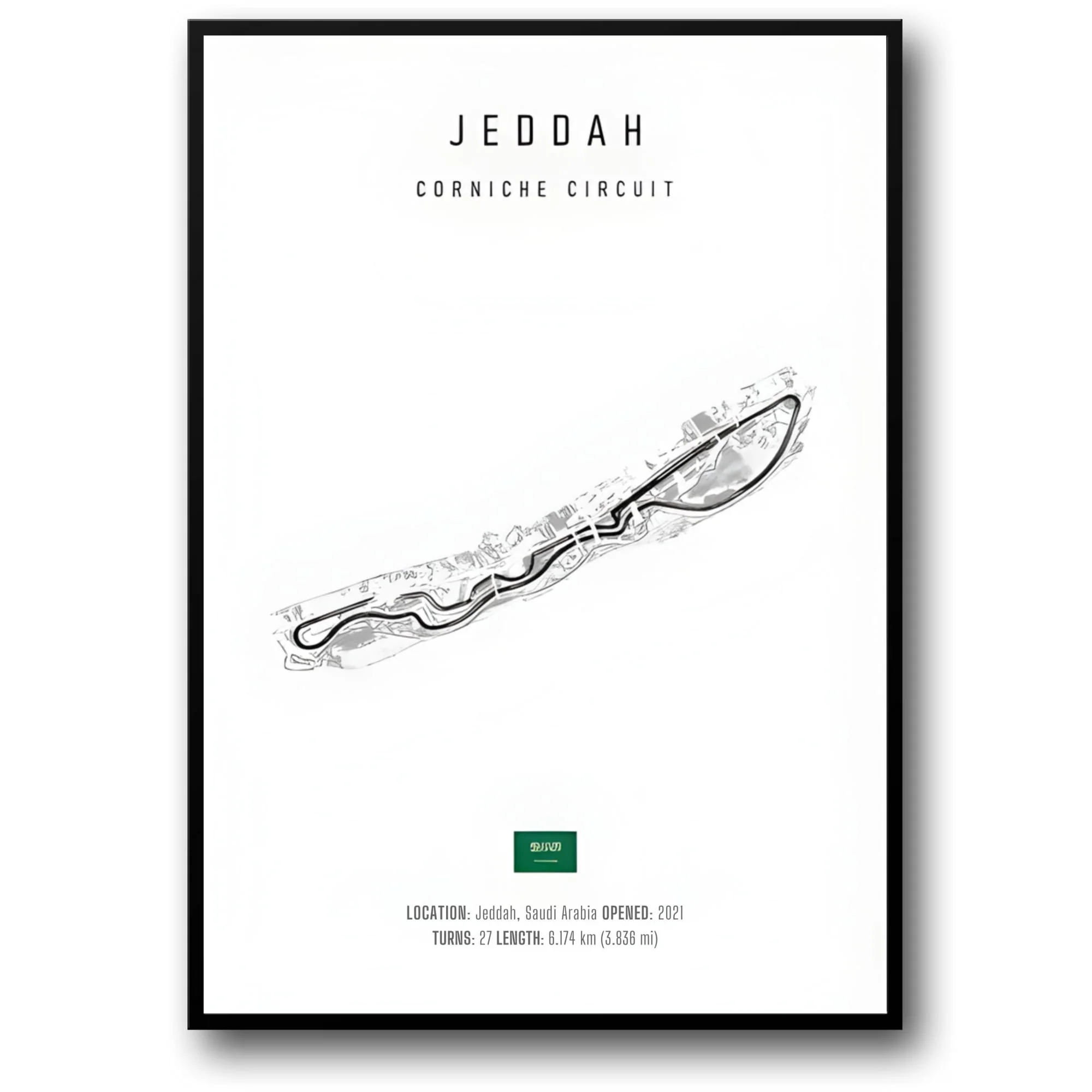 Jeddah F1 Circuit | Track Layout