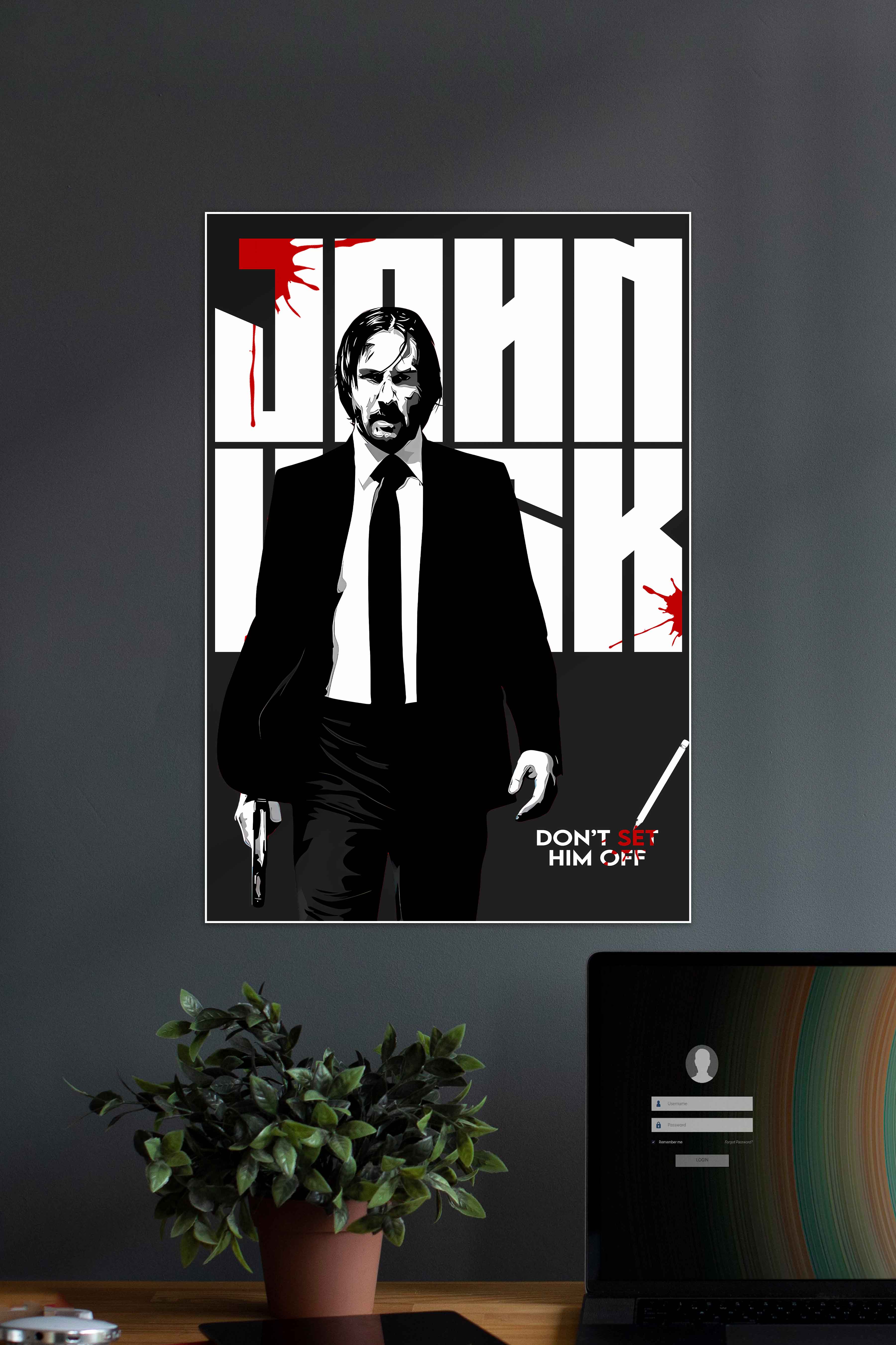 John Wick Movie Poster | Don't Set Him Off - Image 2