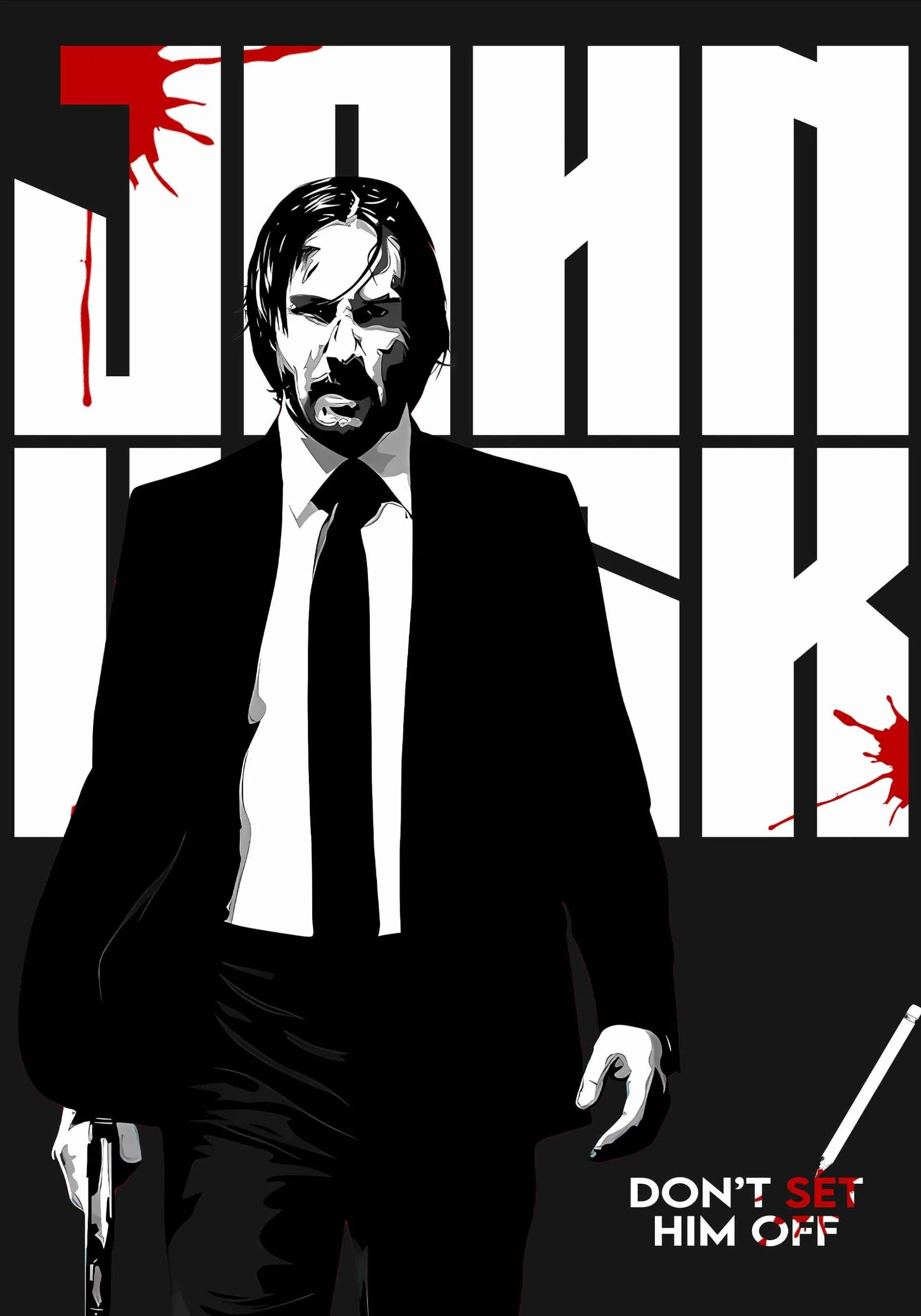John Wick Movie Poster | Don't Set Him Off - Image 3