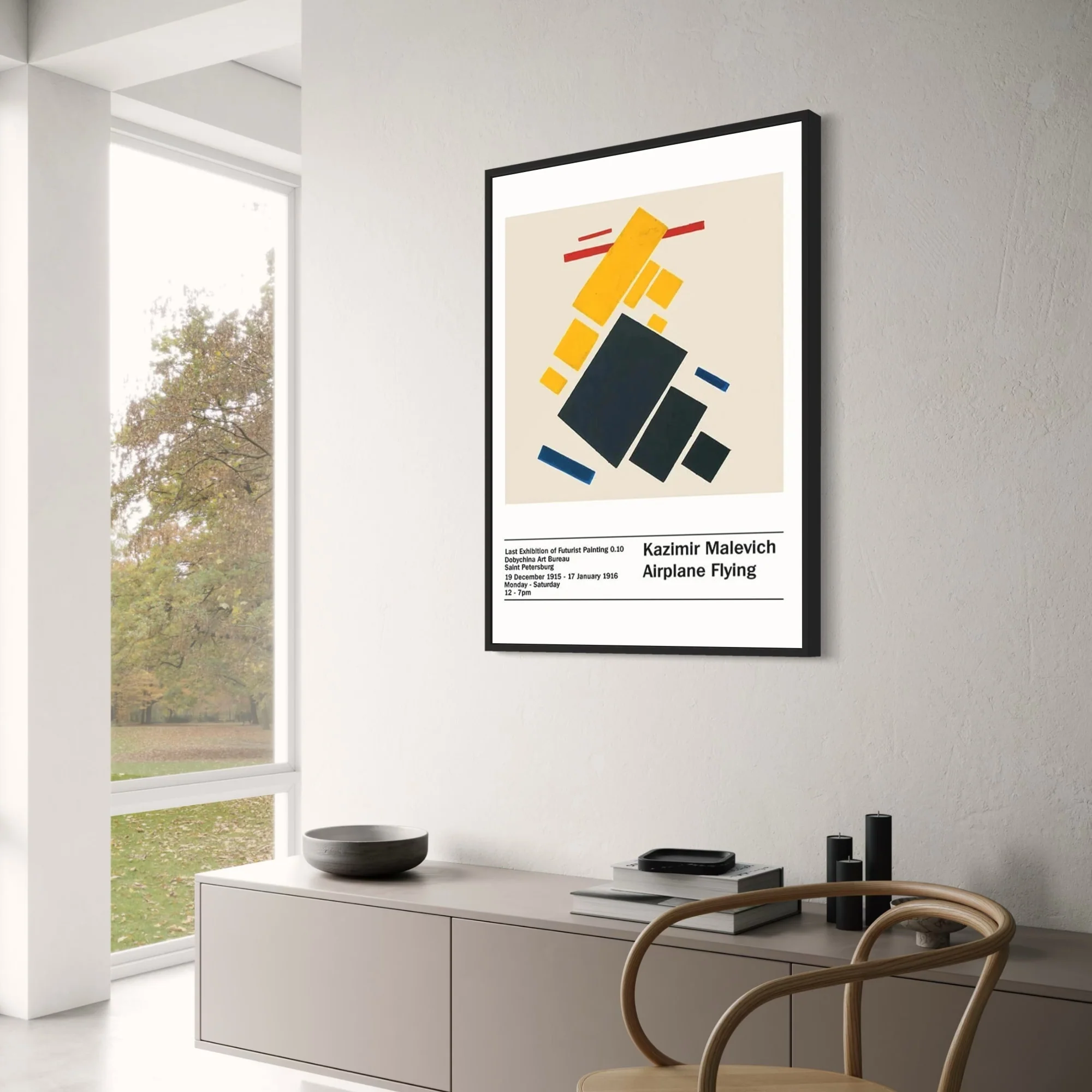 Kazimir Malevich | Airplane Flying | Abstract Art - Image 3