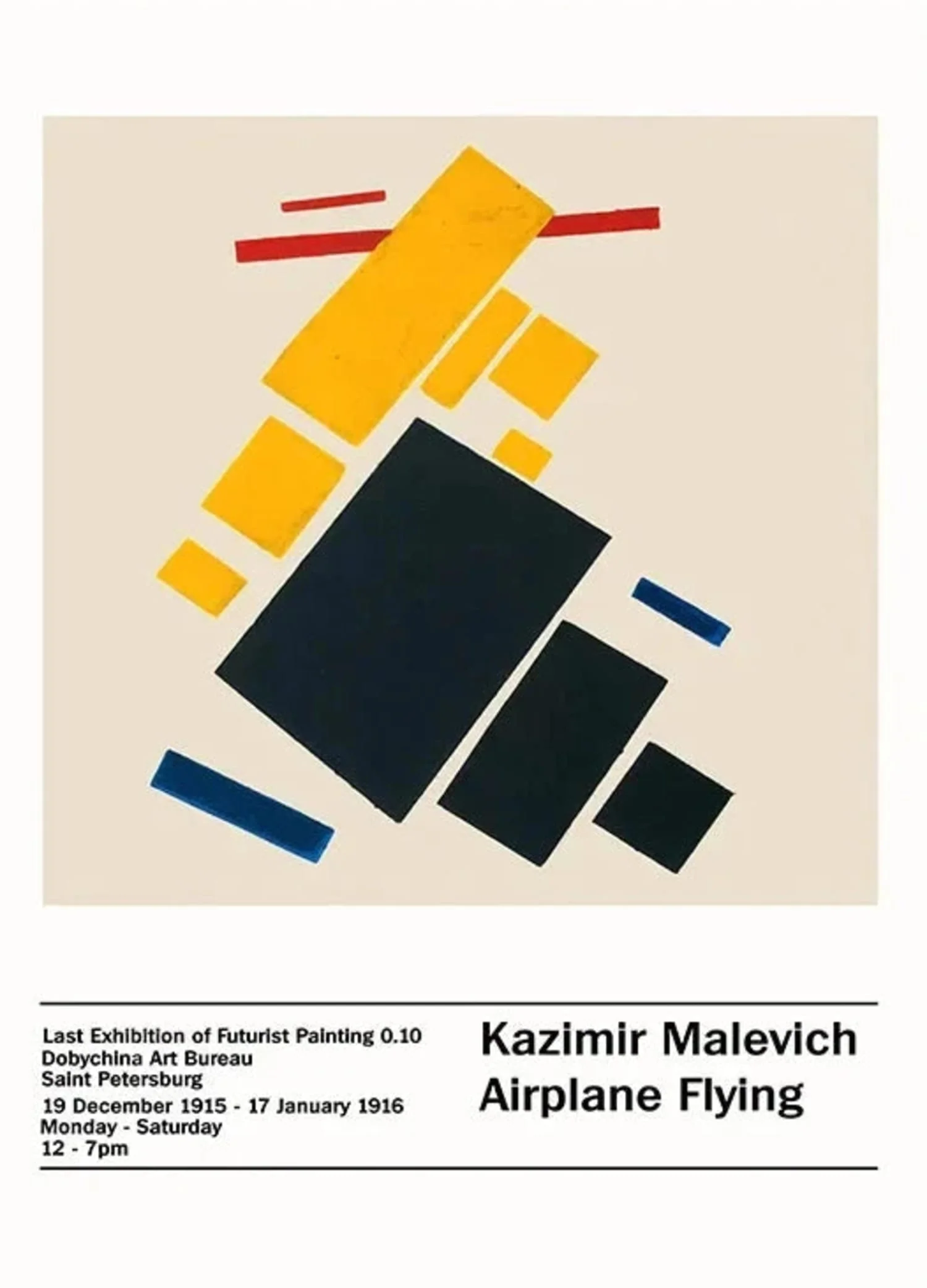 Kazimir Malevich | Airplane Flying | Abstract Art - Image 4