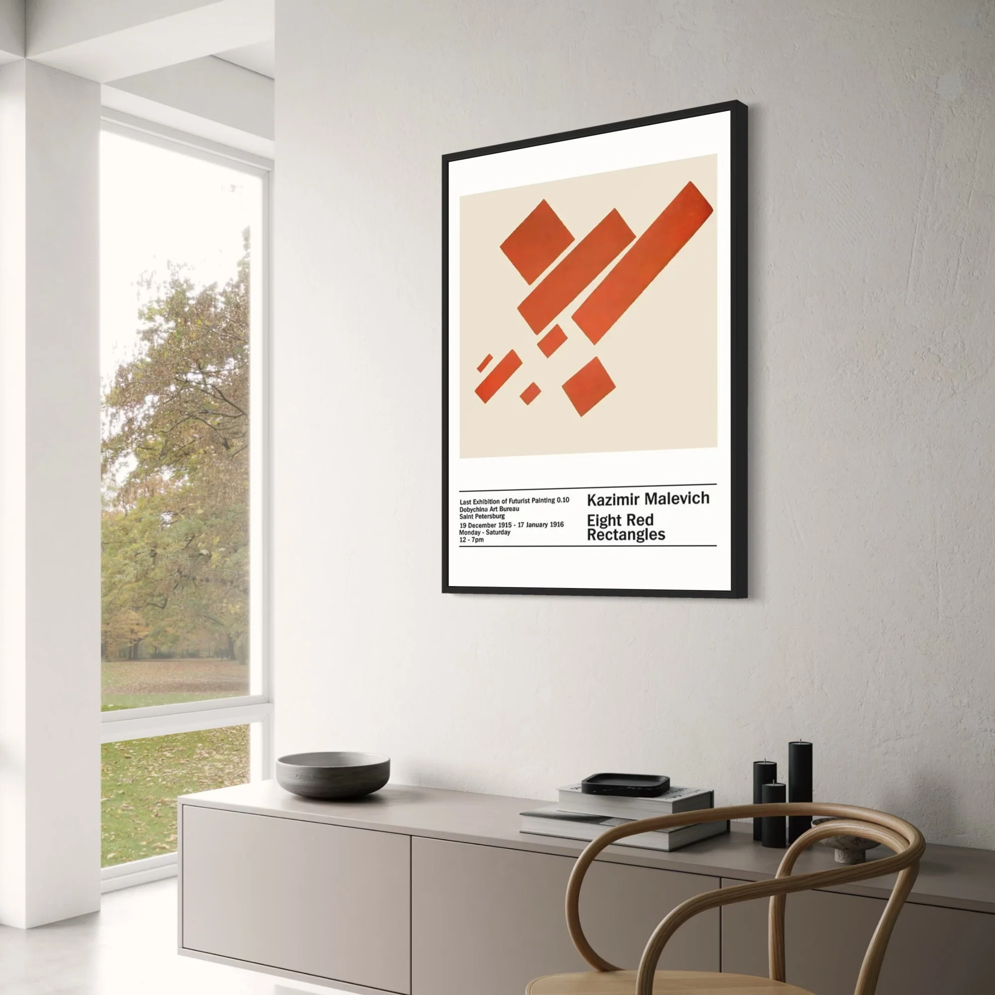 Kazimir Malevich | Eight Red Rectangles | Abstract Geometric Art - Image 3