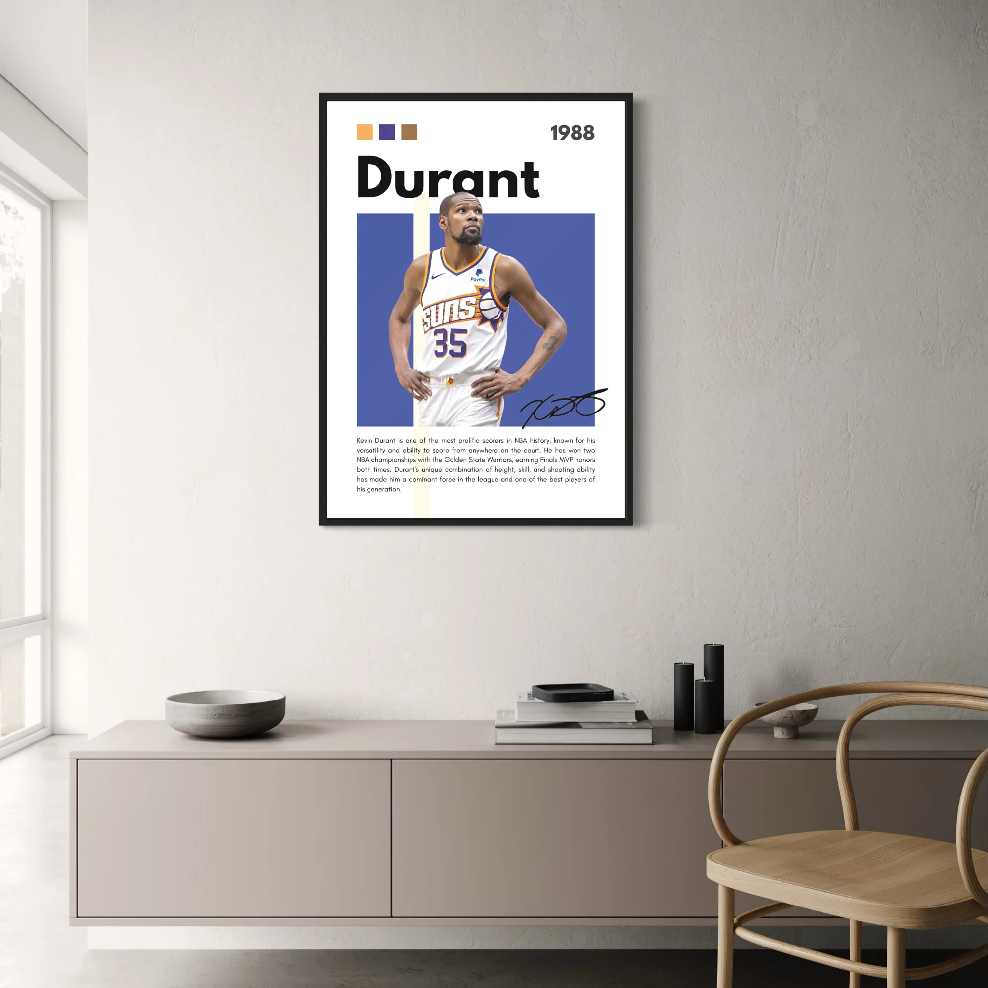 Kevin Durant | Phoenix Suns | Jersey Design - Image 2