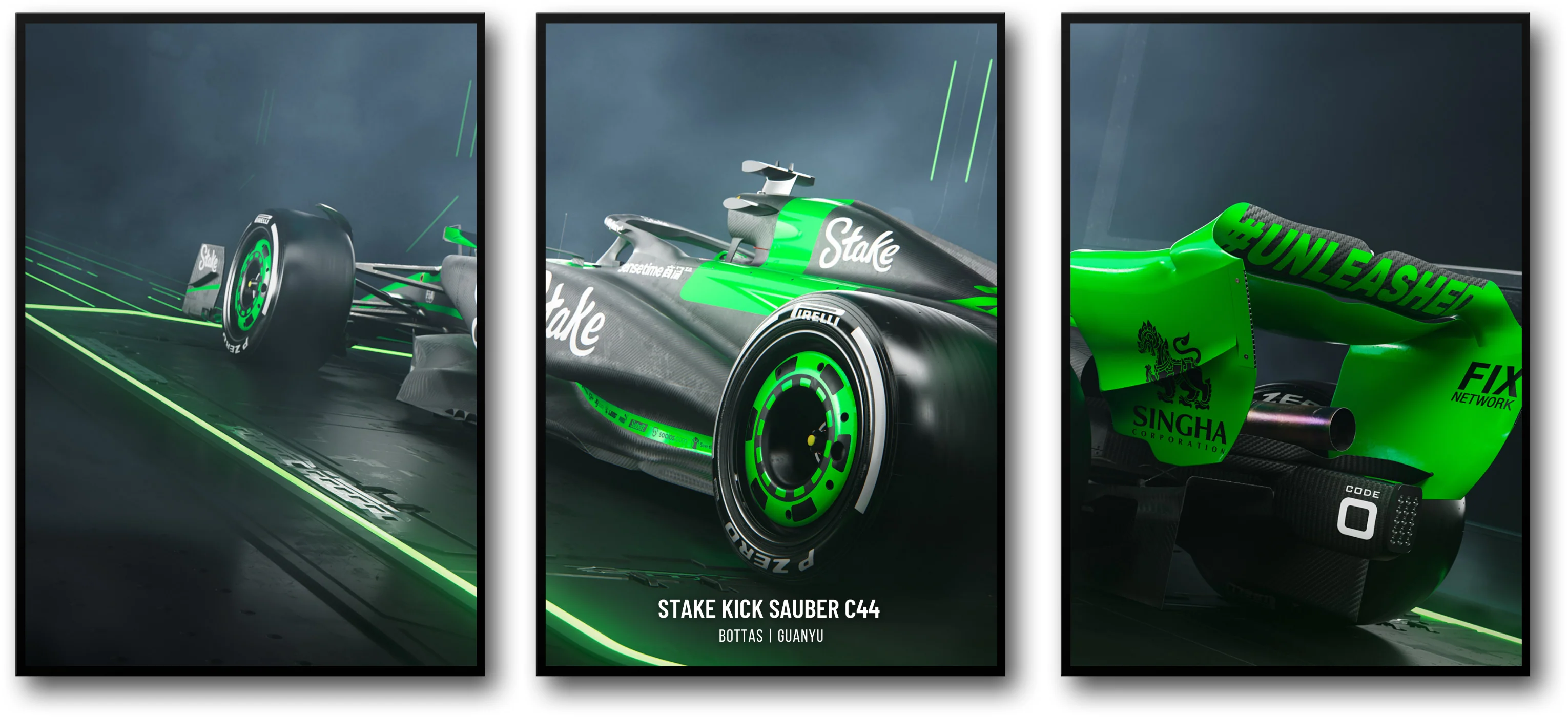 Stake Kick Sauber F1 | 3-Piece Racing Car Set