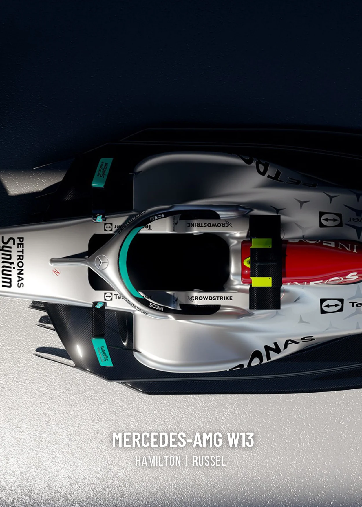 Mercedes F1 | Lewis Hamilton | 3-Piece Racing Art - Image 3