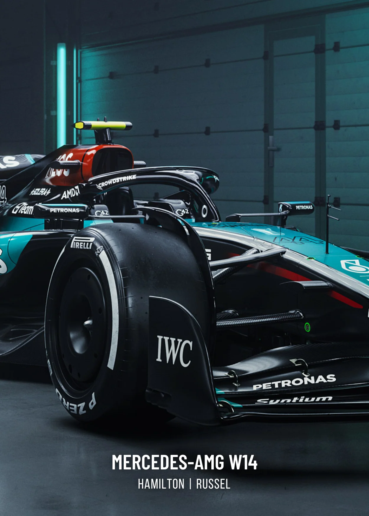 Mercedes F1 Car | Lewis Hamilton | Triple Panel - Image 3