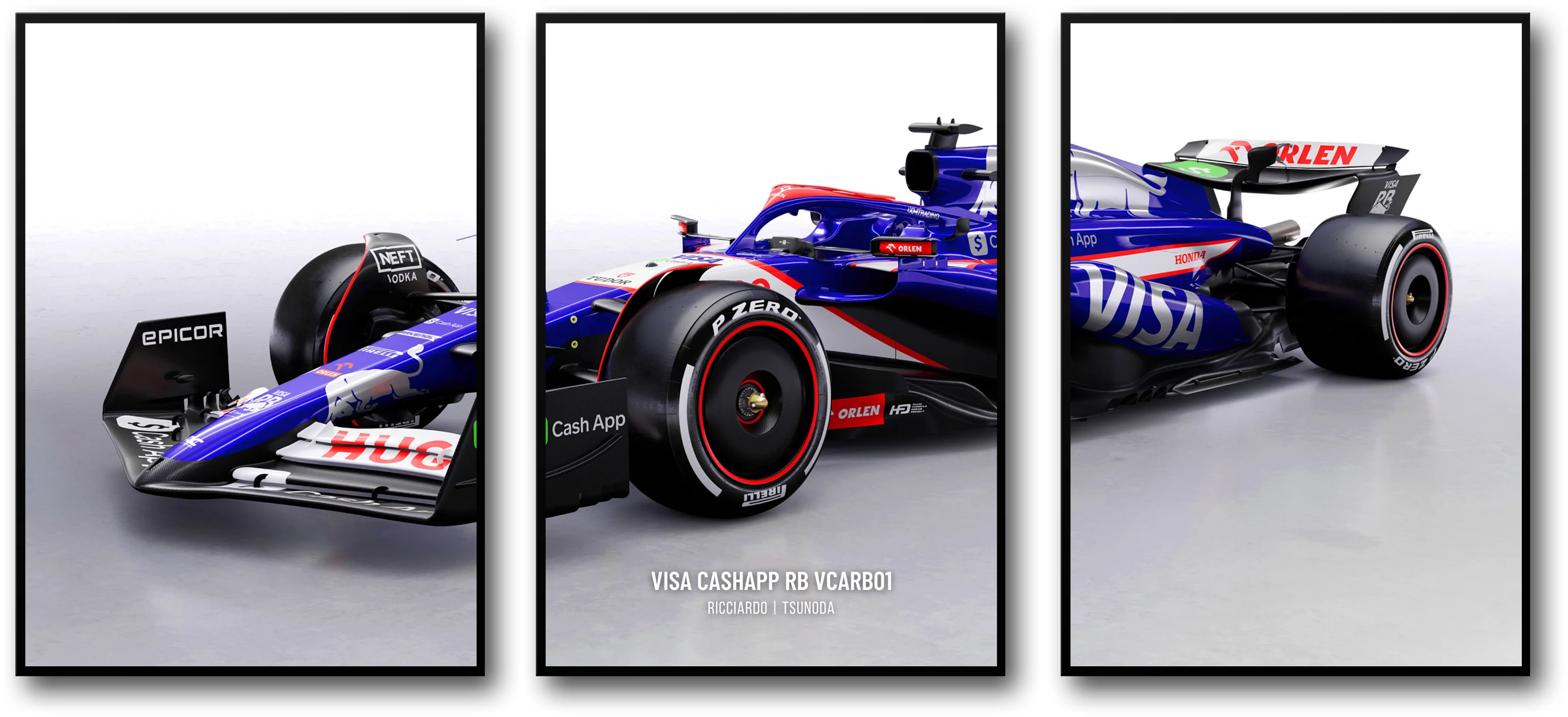 Formula 1 Visa Cashapp | Alpha Tauri Racing | Red Bull Vivid 3-Piece Set