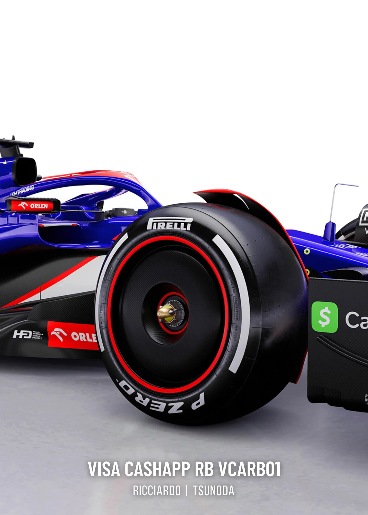 Alpha Tauri F1 | Dynamic 3-Piece Racing Car Art - Image 3