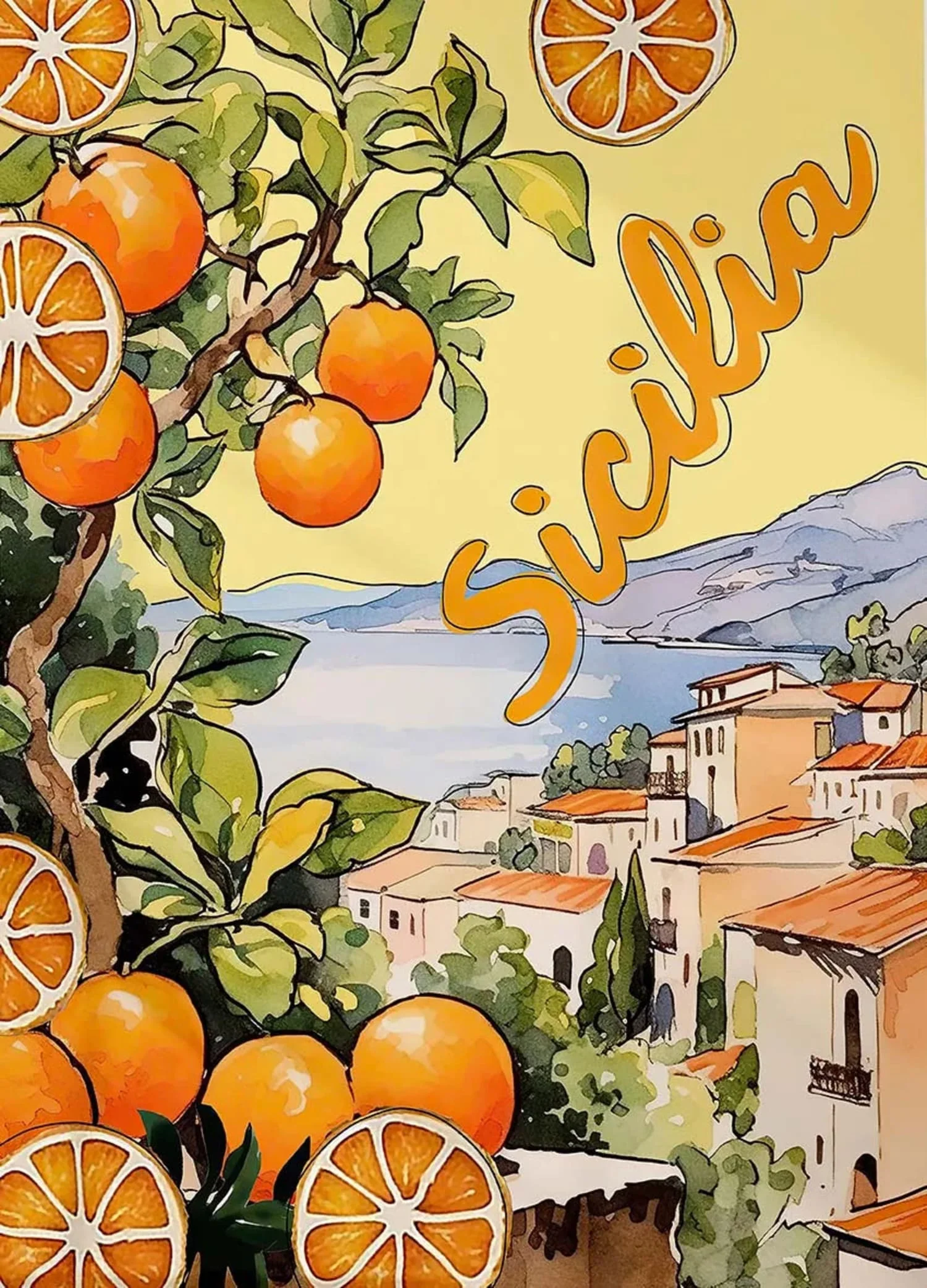 La Dolce Vita | Sicilian Oranges | Italian Vintage Style - Image 4