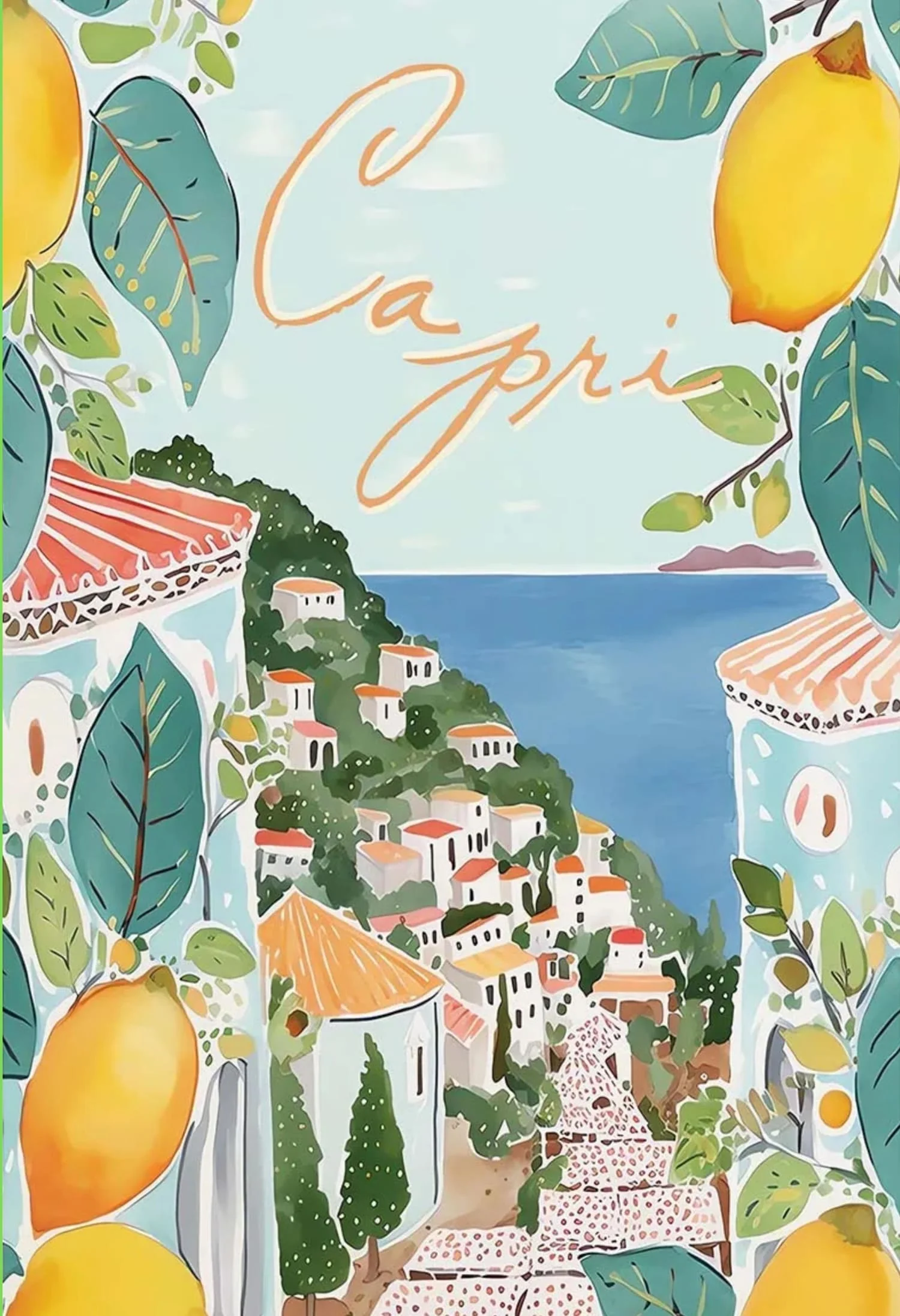 La Dolce Vita | Capri Lemons | Mediterranean Scene - Image 4