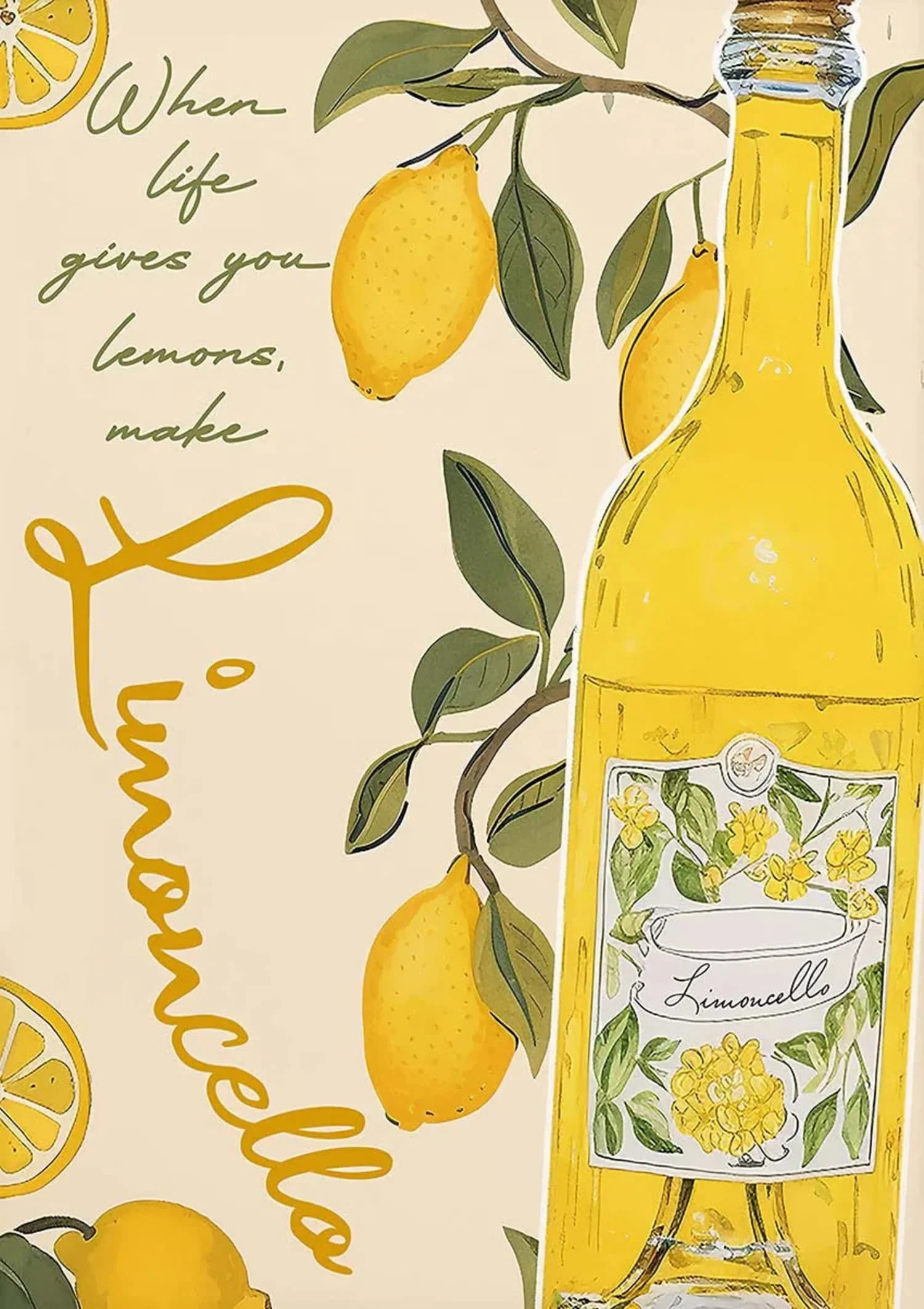 La Dolce Vita | Italian Vintage Decor | Limoncello Inspired - Image 4