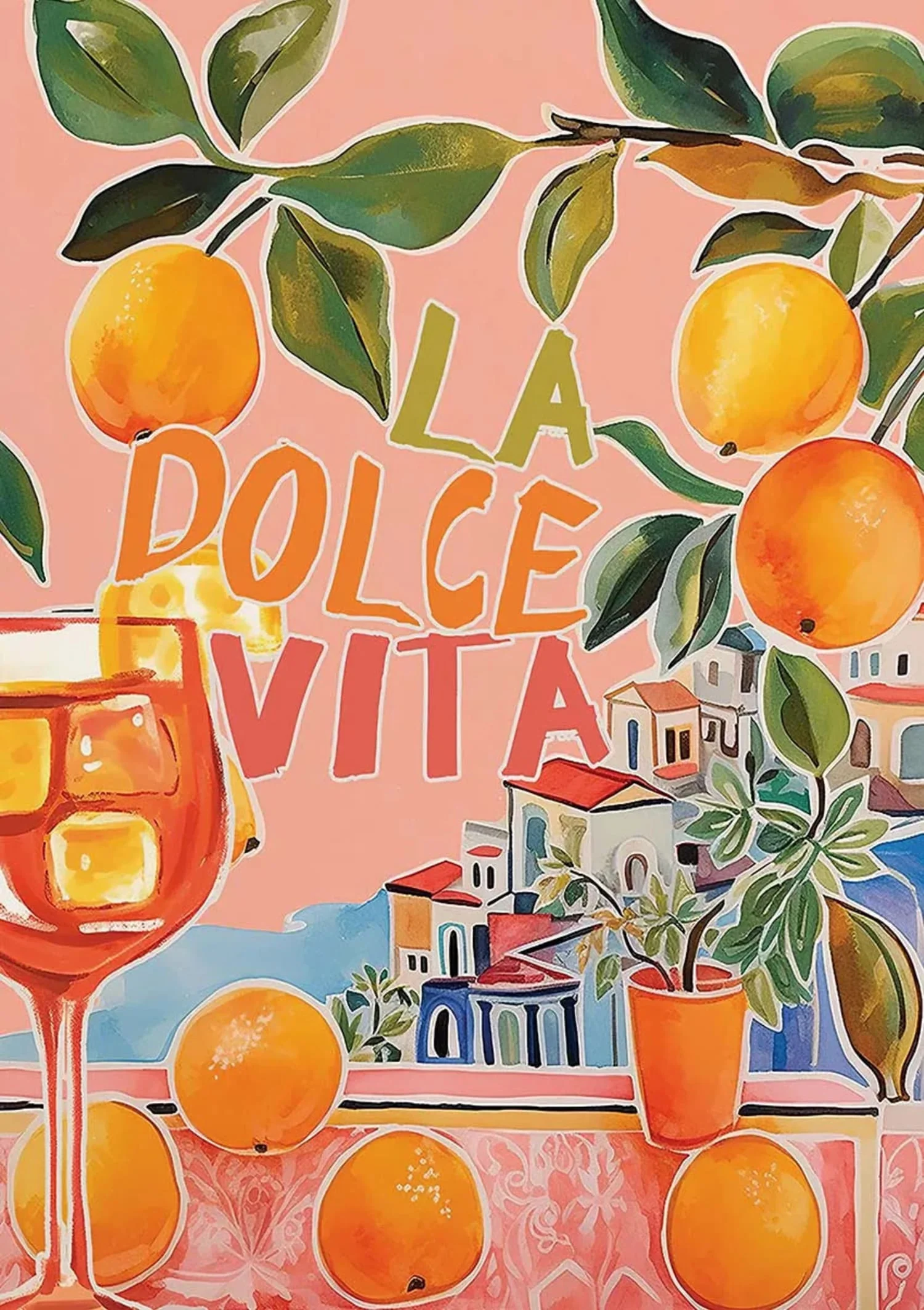 Aperol & Oranges | Vintage Italian Retro Style - Image 4