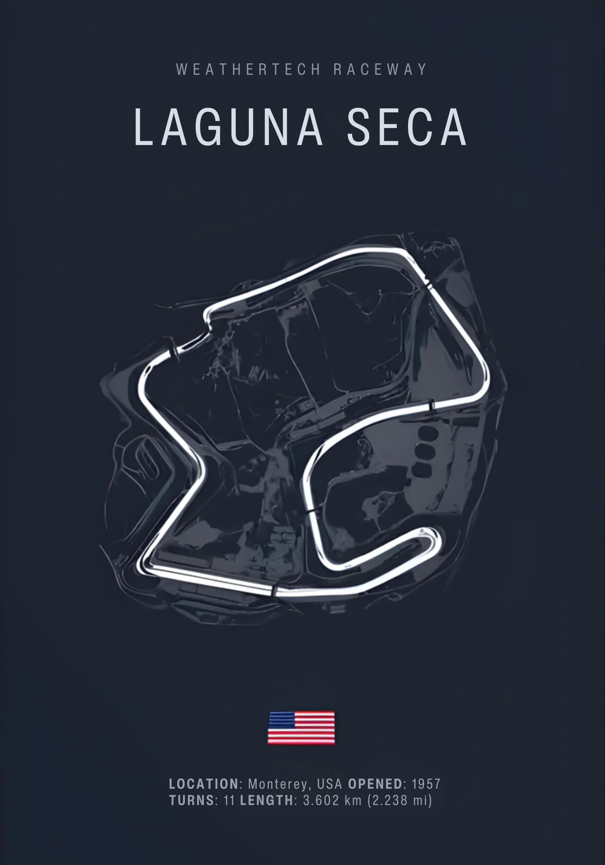 Laguna Seca | Modern Race Track Map - Image 8