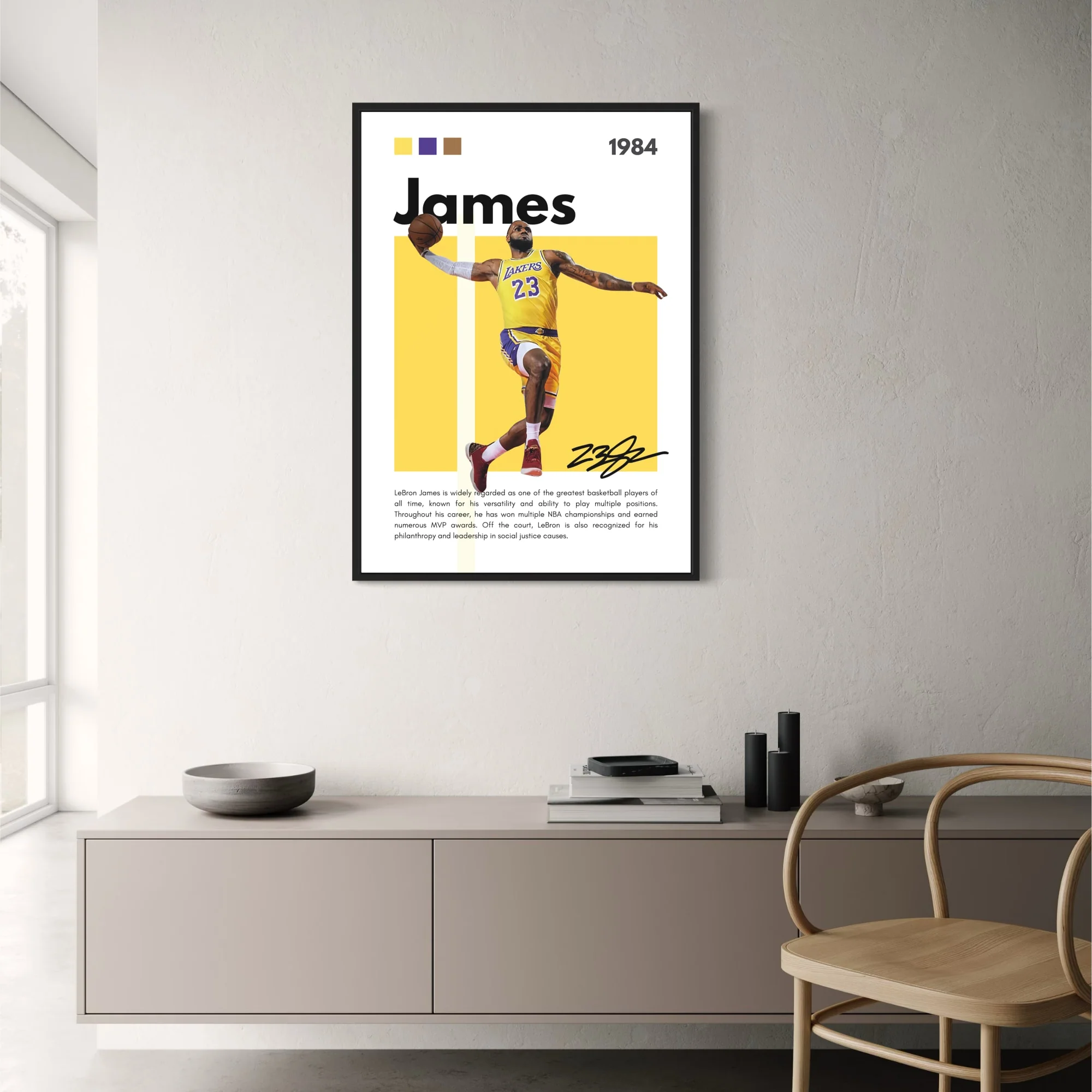 Lakers No. 23 | Dynamic Basketball Legend - Image 2