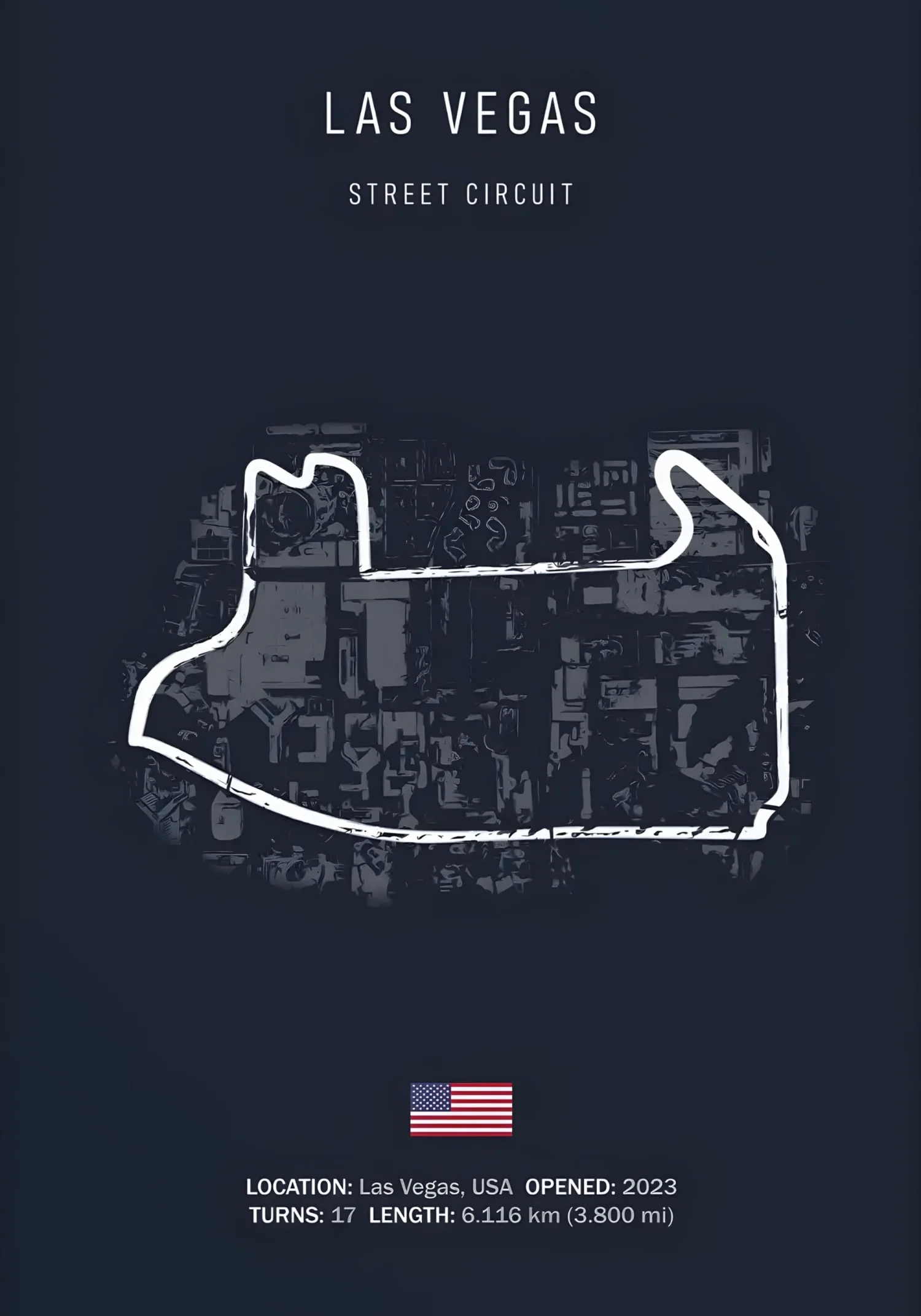 Las Vegas F1 | Circuit Track Layout - Image 4