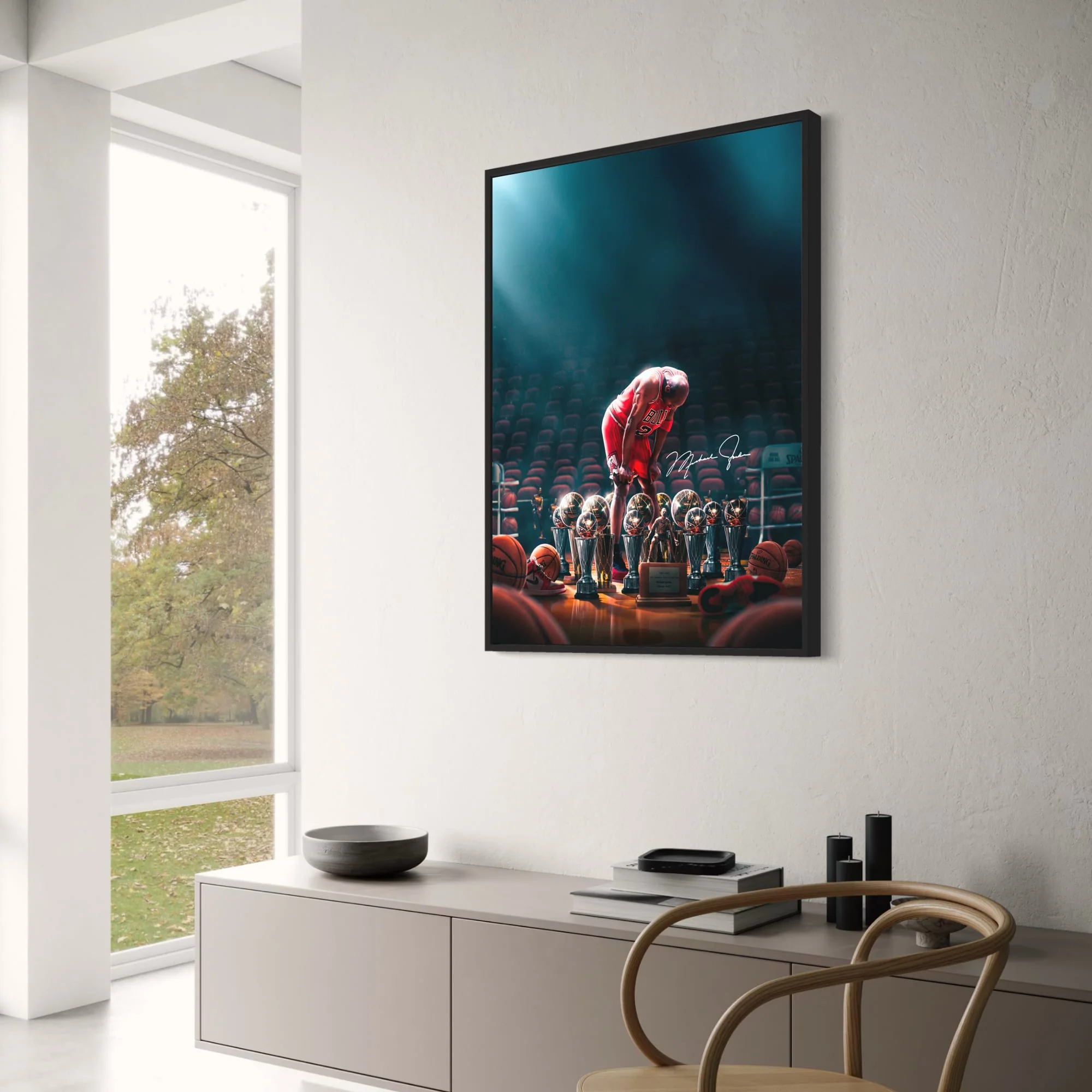 Legendary Athlete | Iconic Red Jersey | Championship Trophies - Image 3